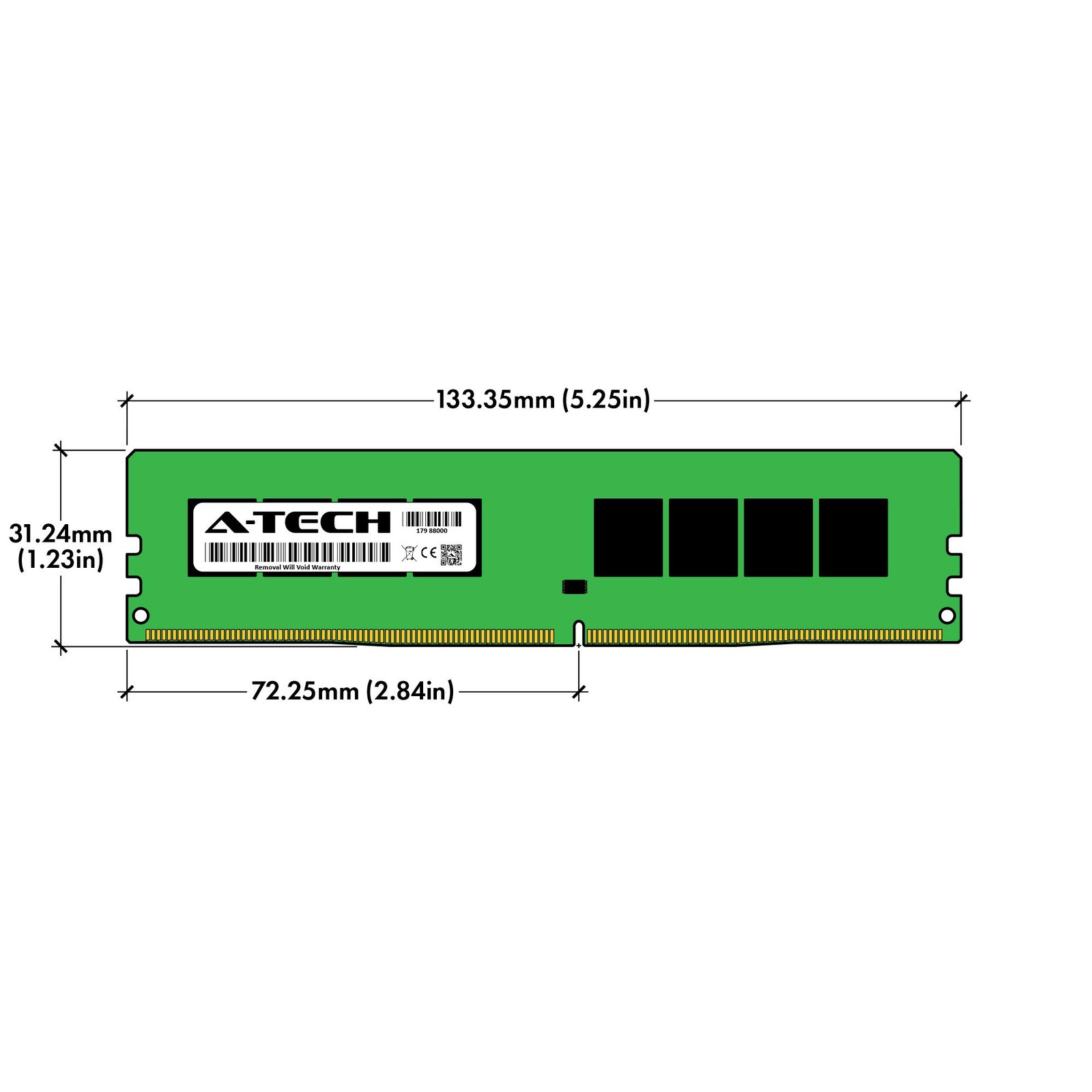 8GB RAM for CT8G4DFS824A | DDR4 2400MHz PC4-19200 (PC4-2400T) CL17 UDIMM 1Rx8…