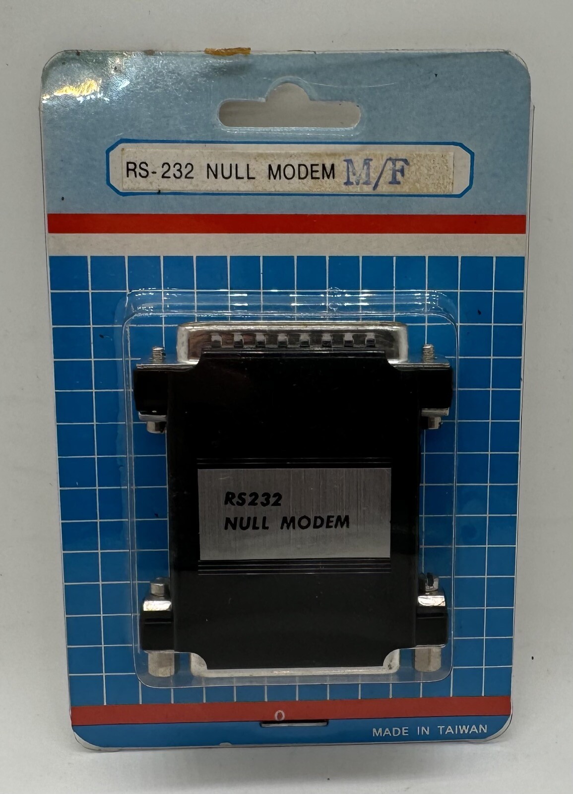 Male/Female Null Modem Adapter 25Pin Crossover Shielded Molded RS-232