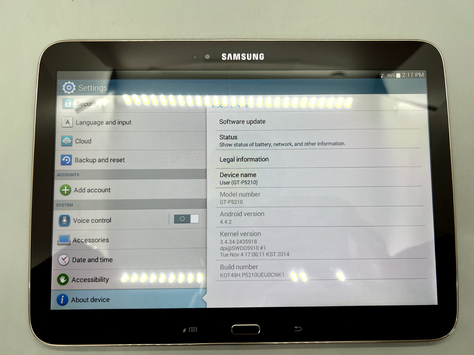 Samsung Galaxy Tab 3 GT-P5210 / 16GB Wi-Fi 10.1 – PARTS REPAIR ONLY NO BUNDLE