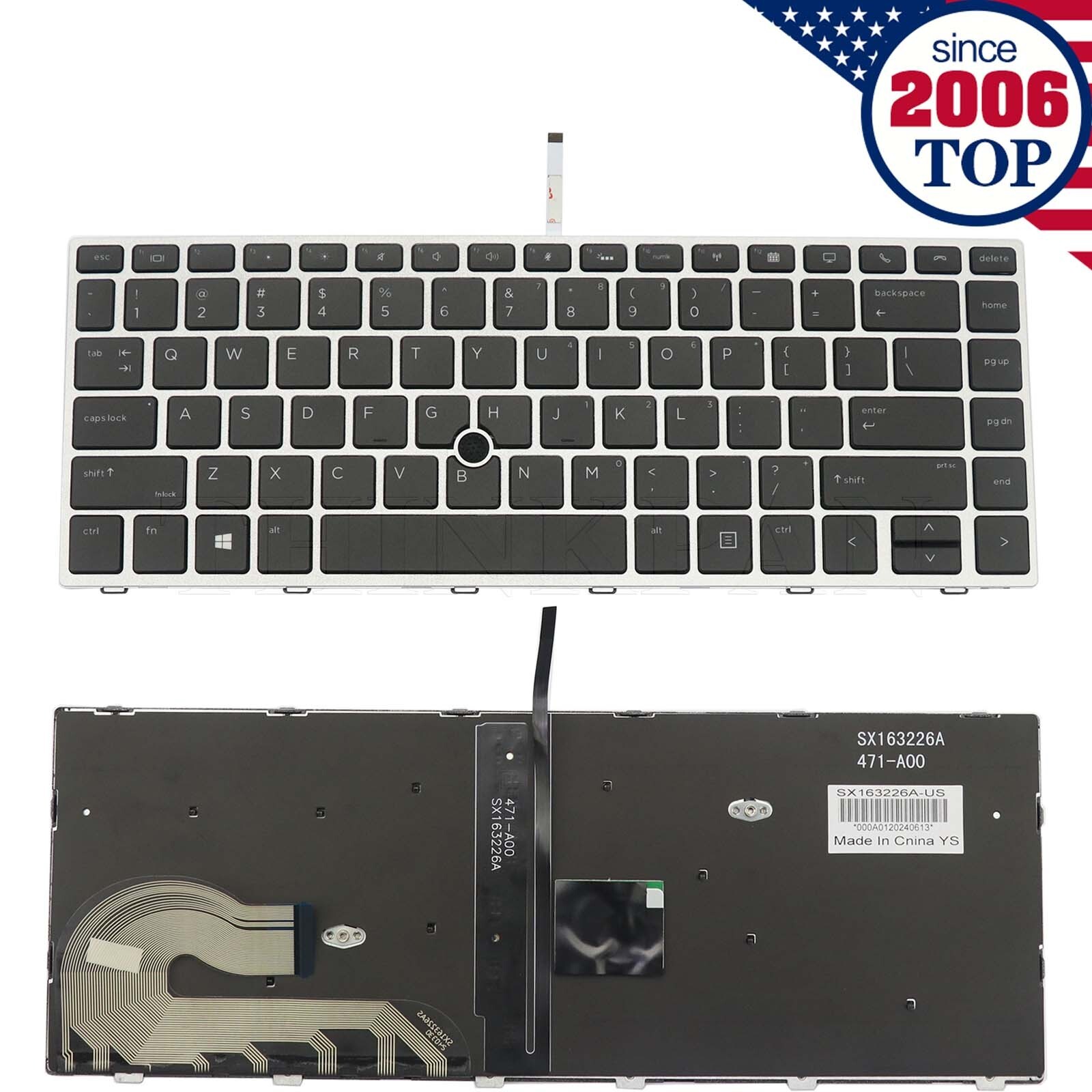 New US Keyboard Backlit For HP EliteBook 840 845 846 G5 G6/ 745 G5 G6 L11307-001