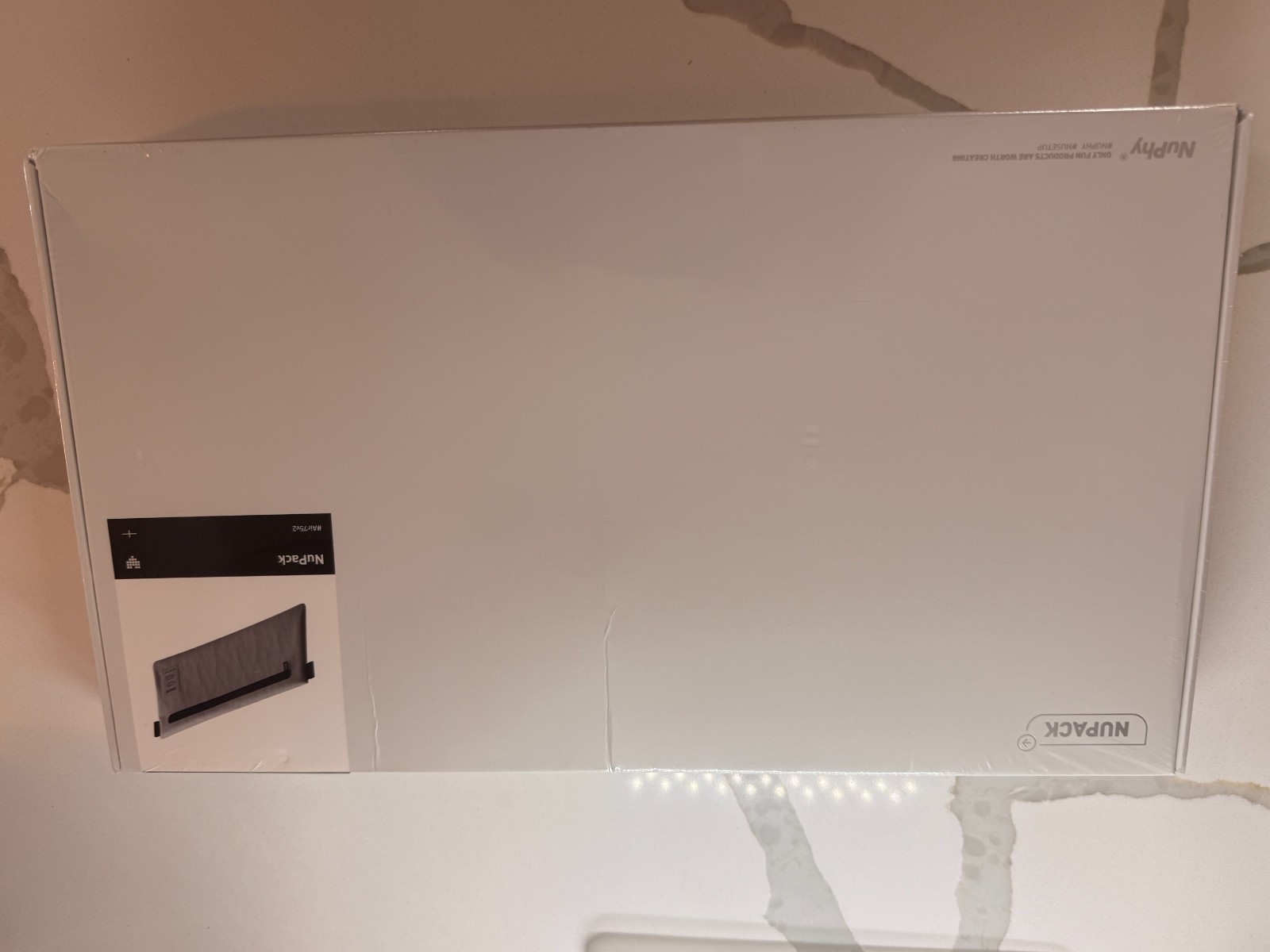 NuPhy NuPack Keyboard Carrying Case Marble White Air60 Air75 V1 V2 NEW