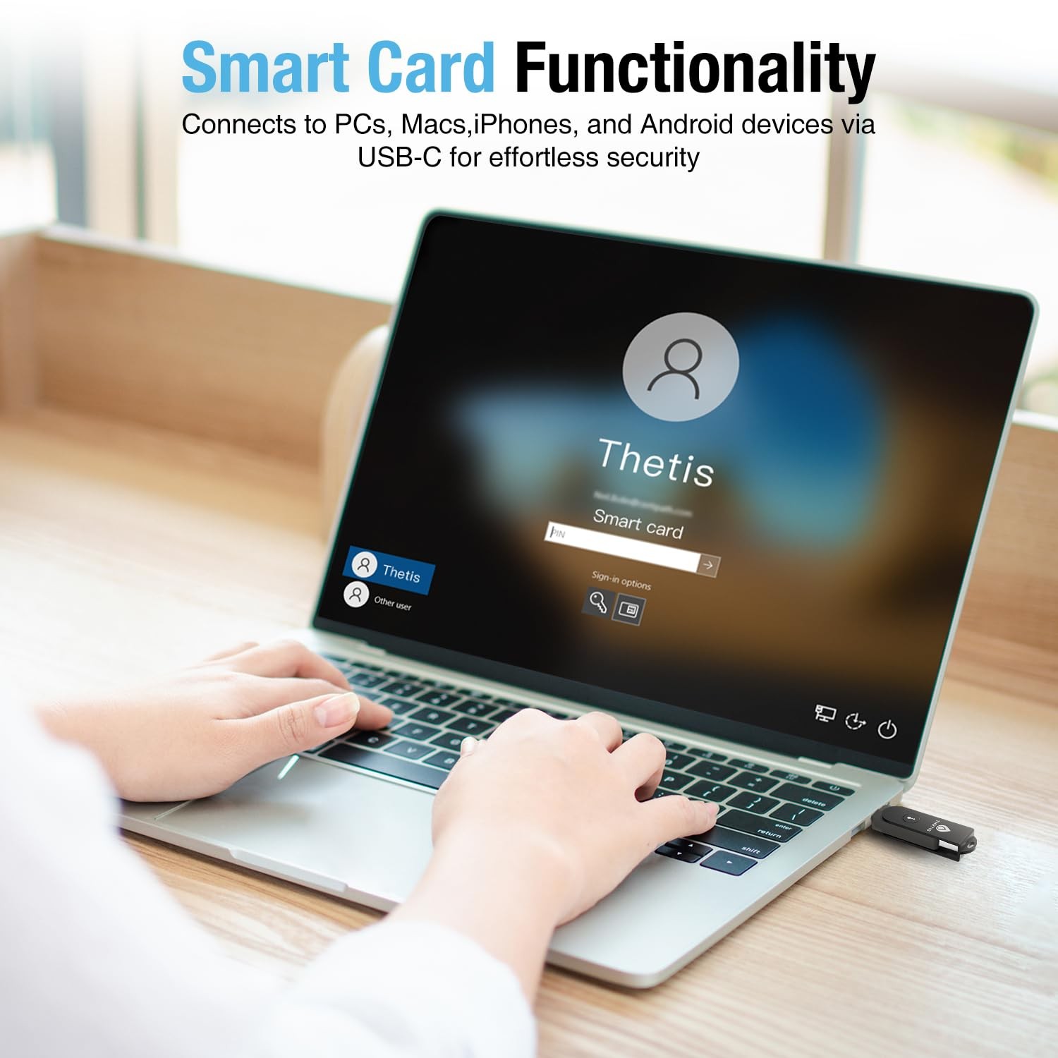 Thetis Pro Fido2 Security Key Passkey Complex Pin Pinplex Hardware Device