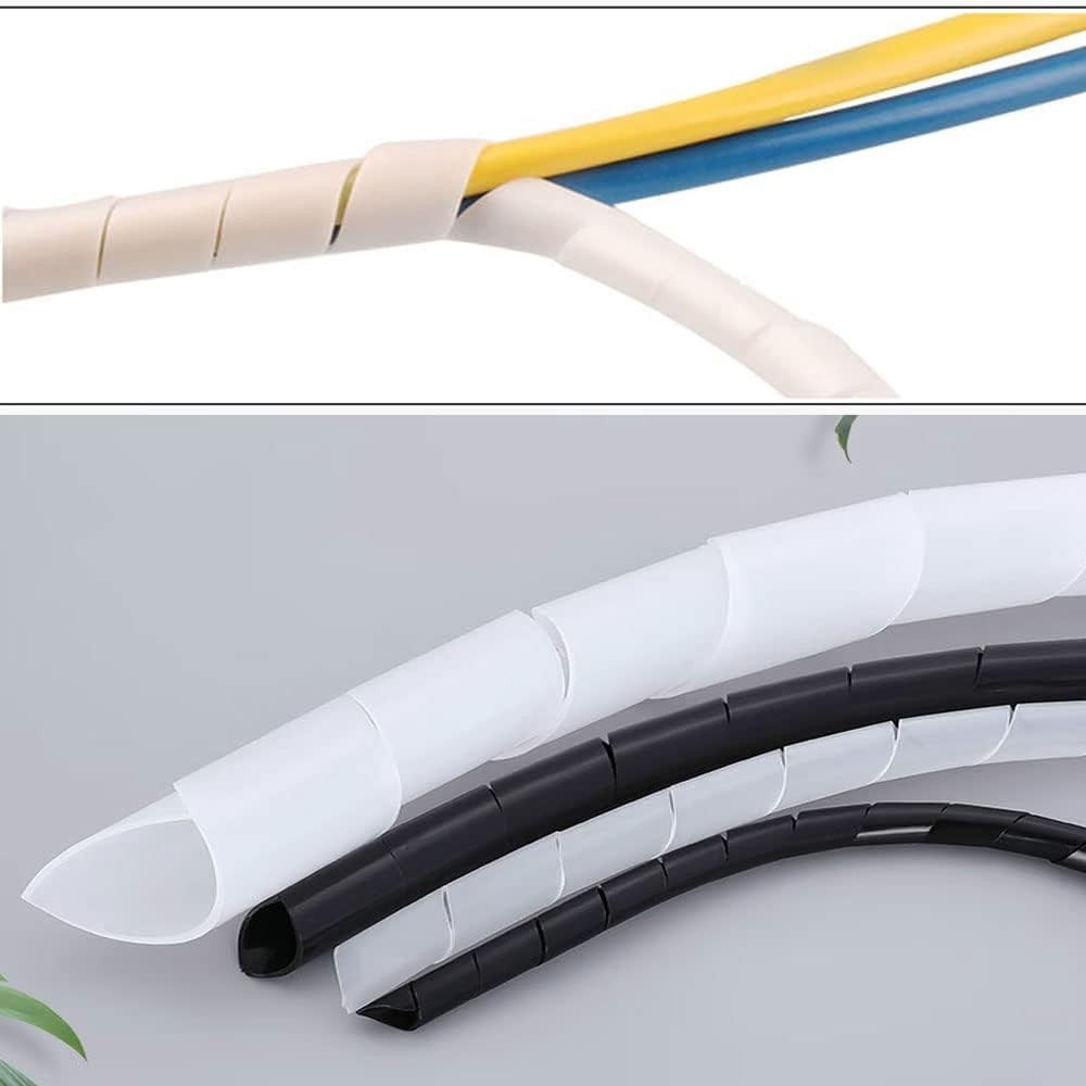 Spiral Cable Wrap – 20 Ft Cable Management Sleeve Organizer for Computer, Pow…