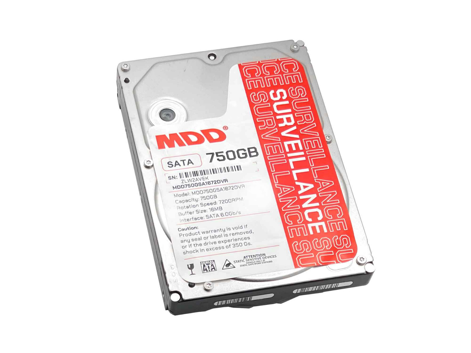 MDD 750GB 7200RPM 256MB SATA 6.0Gb/s 3.5″ Surveillance HDD- 3 Year Warranty