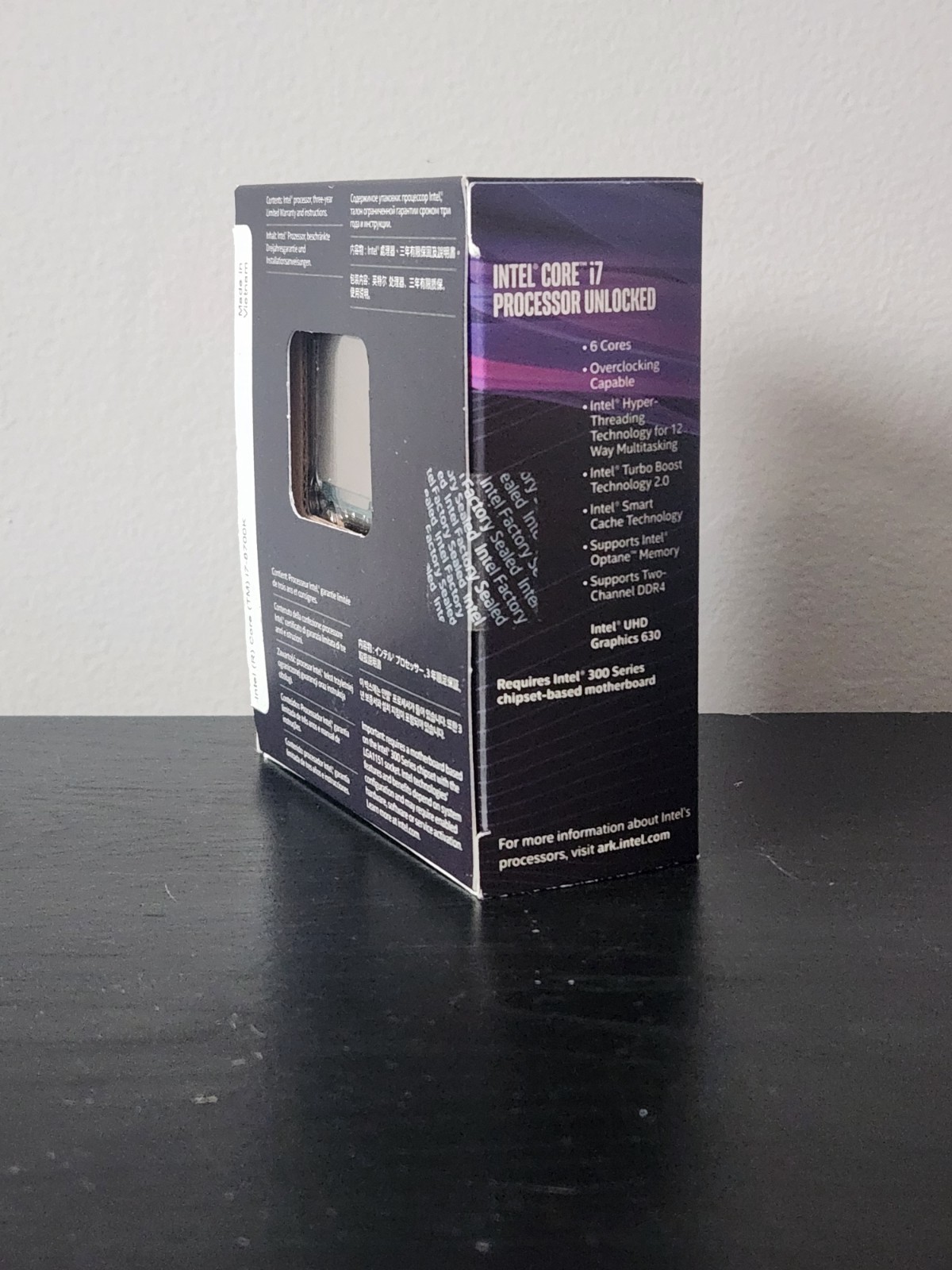 Intel Core i7 8700K CPU Processor(4.70 GHz, 6-Core, LGA 1151/Socket H4) SR3QR