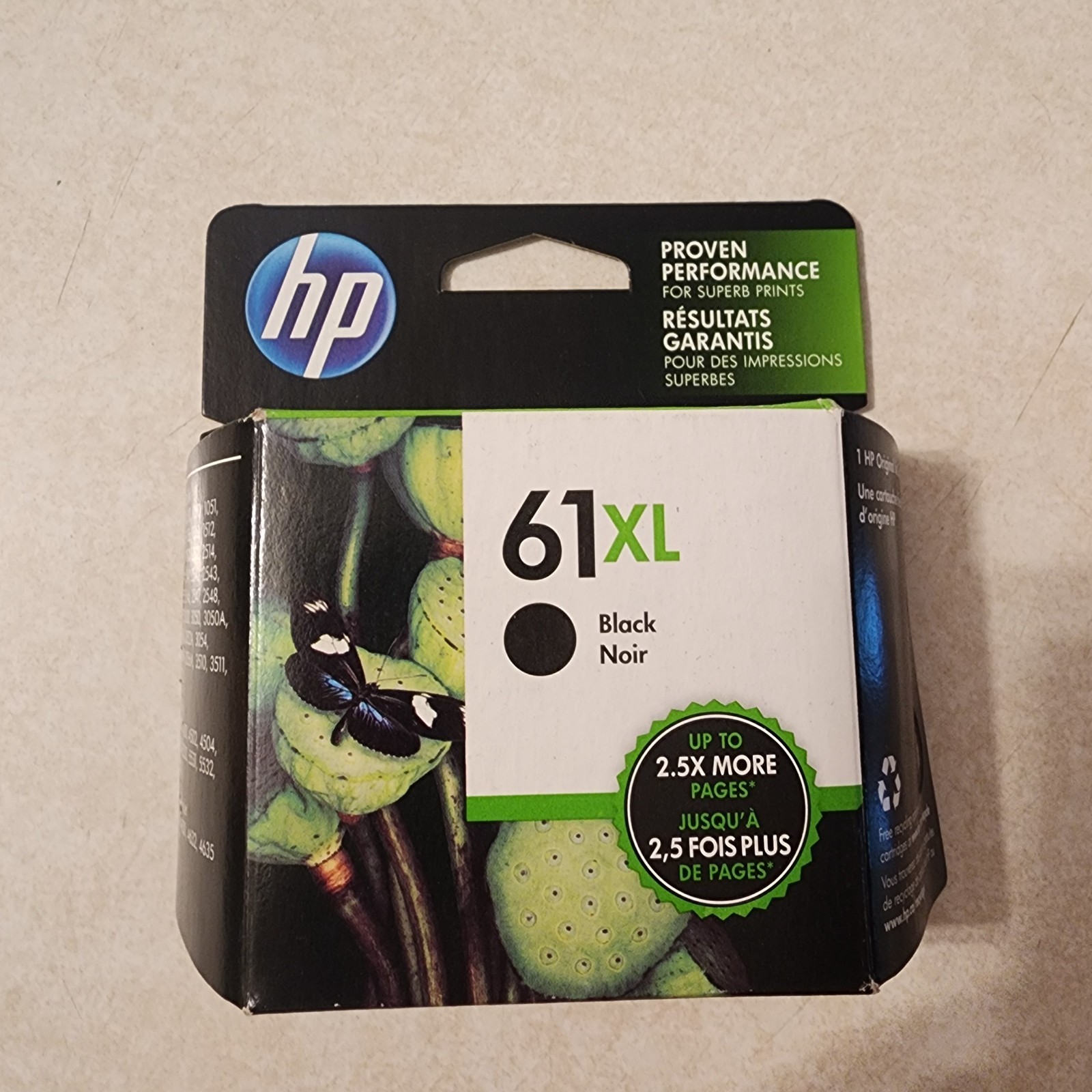 Genuine HP 61XL (CH563WN) Black High Yield Ink Cartridge w. Free Delivery in USA