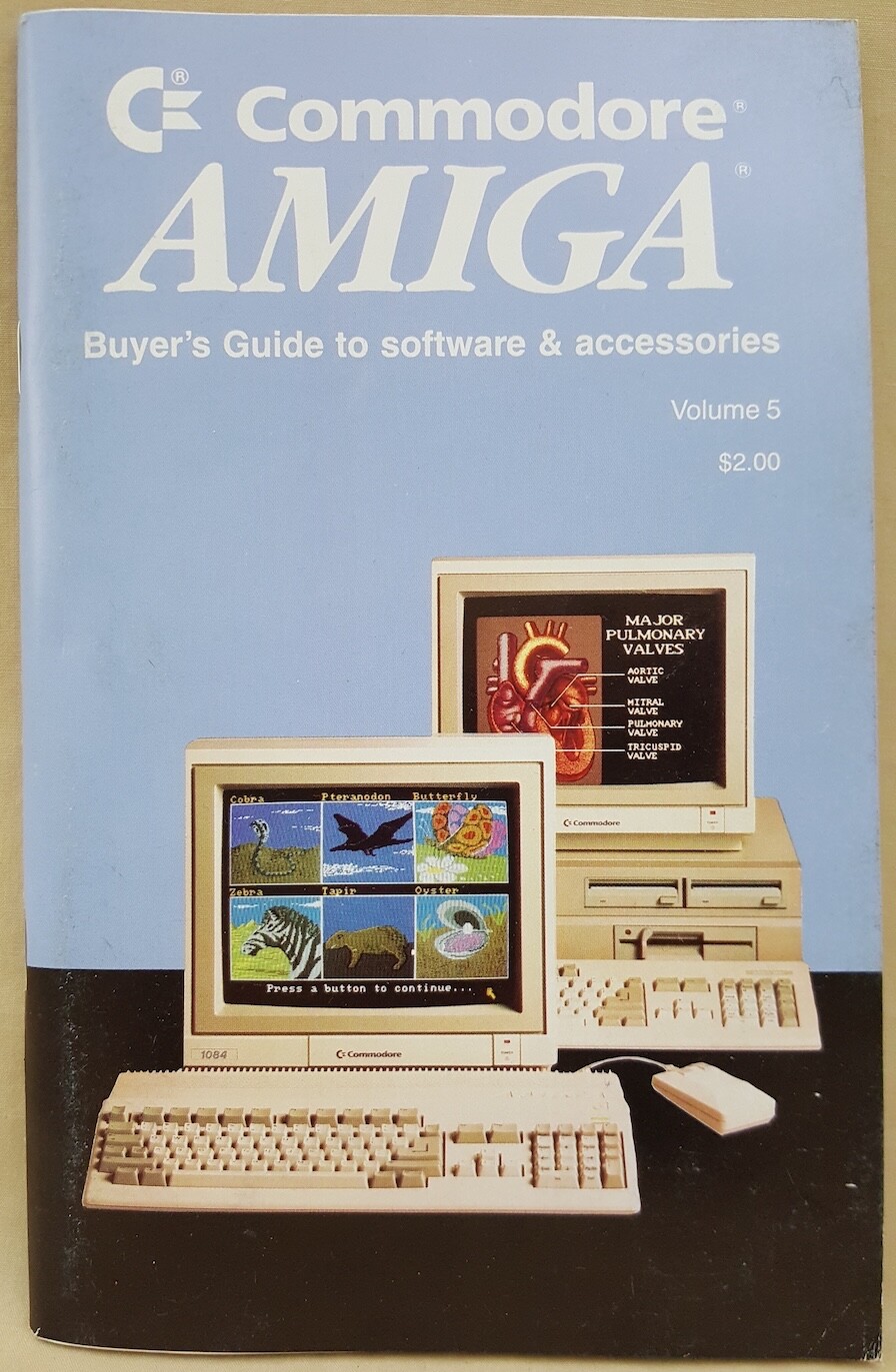 Commodore Amiga Buyer’s Guide to Software & Accessories – Volume 5 – ©1988