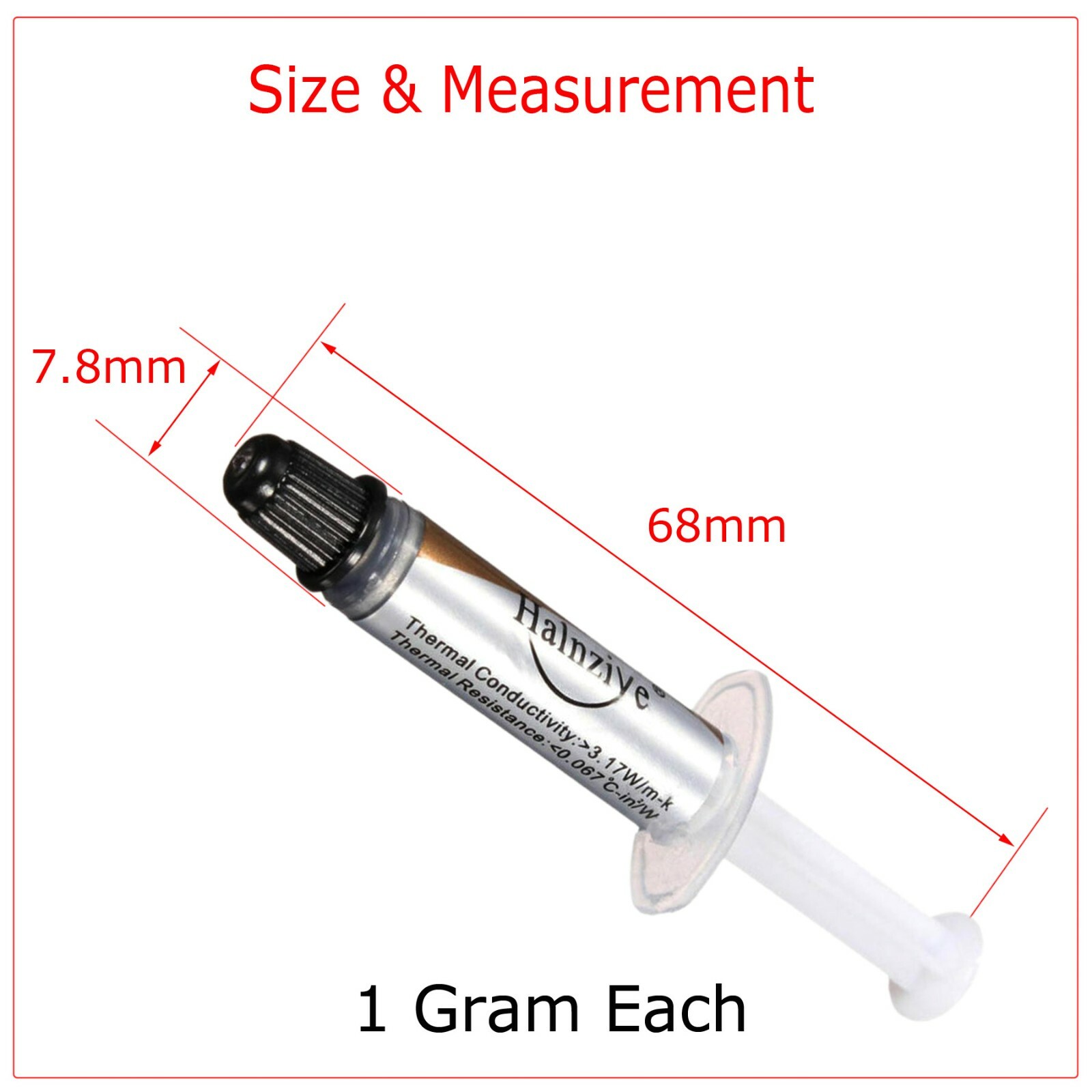 3pcs High Performance Gold Thermal Grease CPU Heatsink Compound Paste Syringe