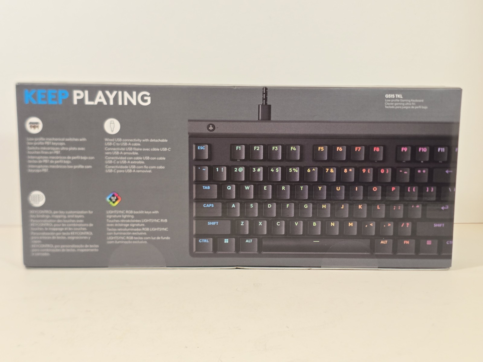 New Logitech G515 TKL Wired Low Profile Gaming Keyboard, (TACTILE)