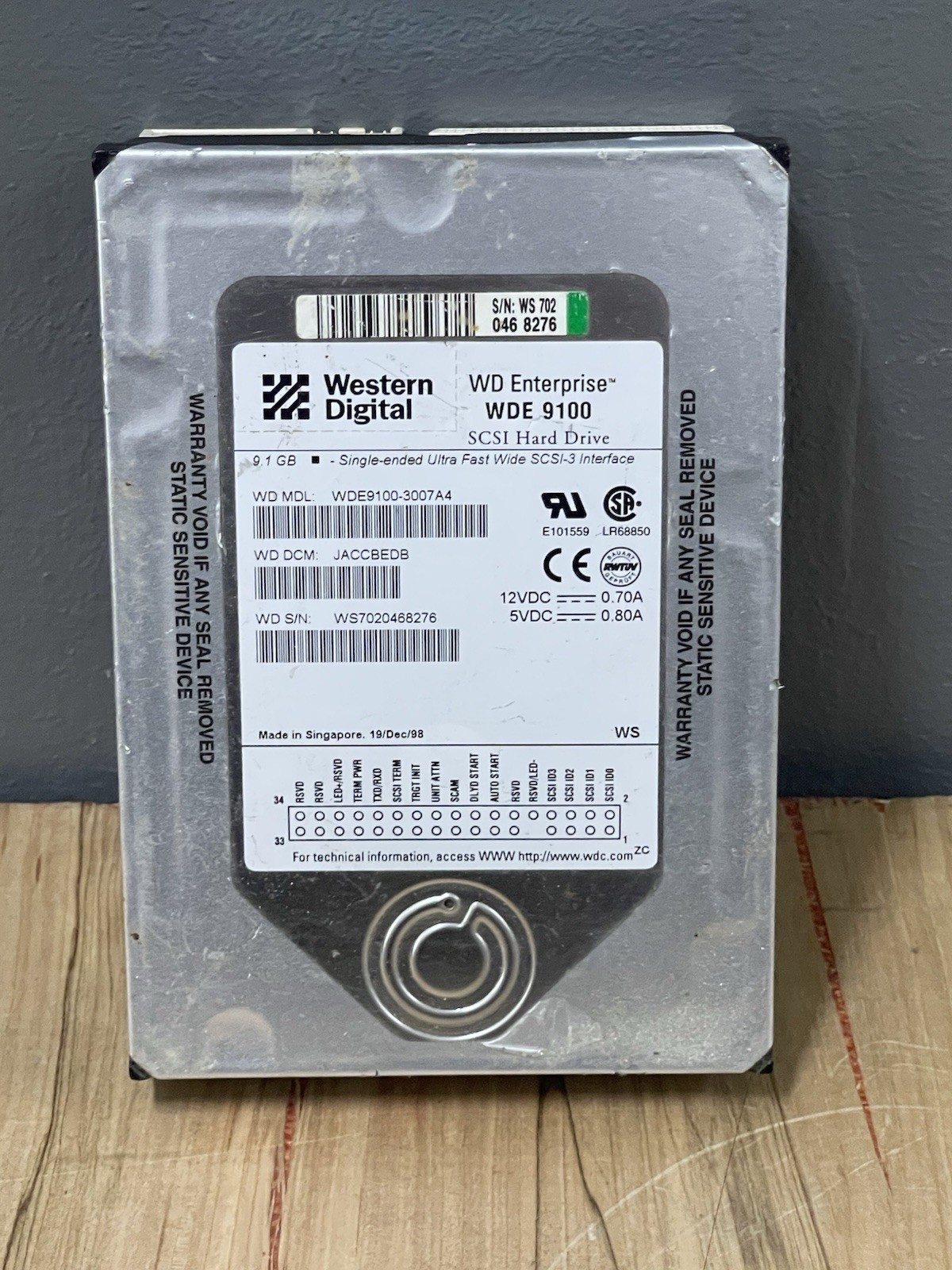 WD Enterprise WDE 9100 SCSI-3 9.1Gb HDD