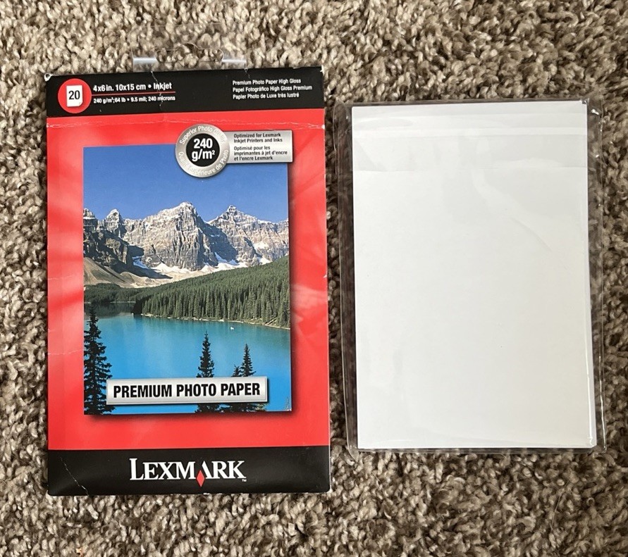 Lot of Lexmark, Kodak, & Canon Premium Photo Paper High Gloss 4″ x 6″