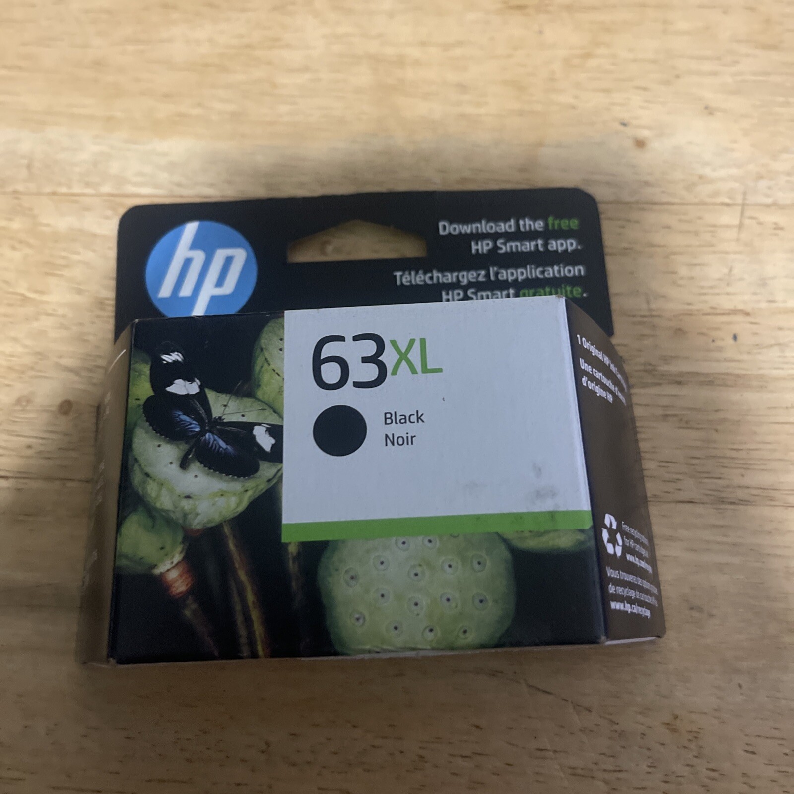 HP 63XL Black GENUINE Ink Cartridge in RETAIL BOX 63 XL War 08-2023 OEM