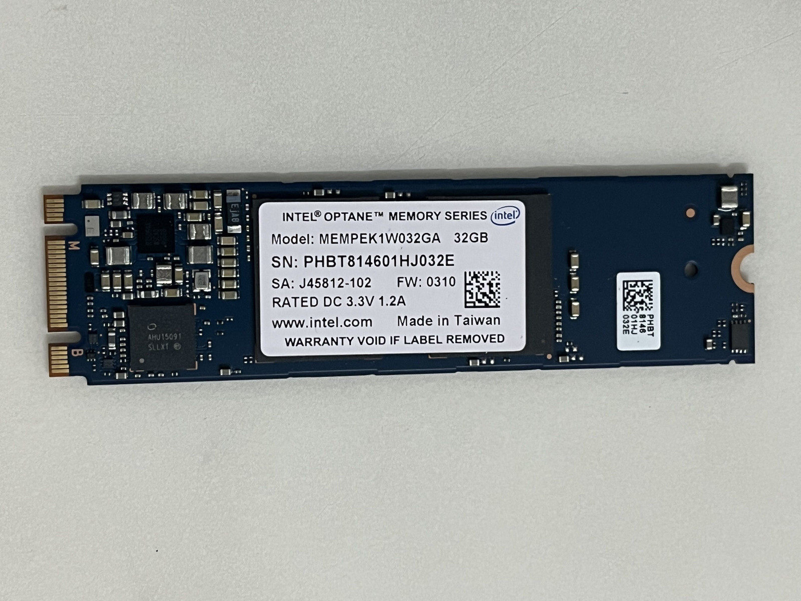 Intel Optane Memory 32 GB SSD M10 MEMPEK1W032GA M.2 2280 PCIe 3.0 3D Xpoint NVMe