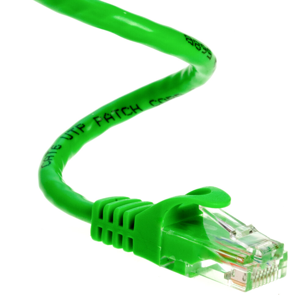 CAT6e/CAT6 Ethernet LAN Network RJ45 Patch Cable Green 50FT- 200FT Multipack LOT
