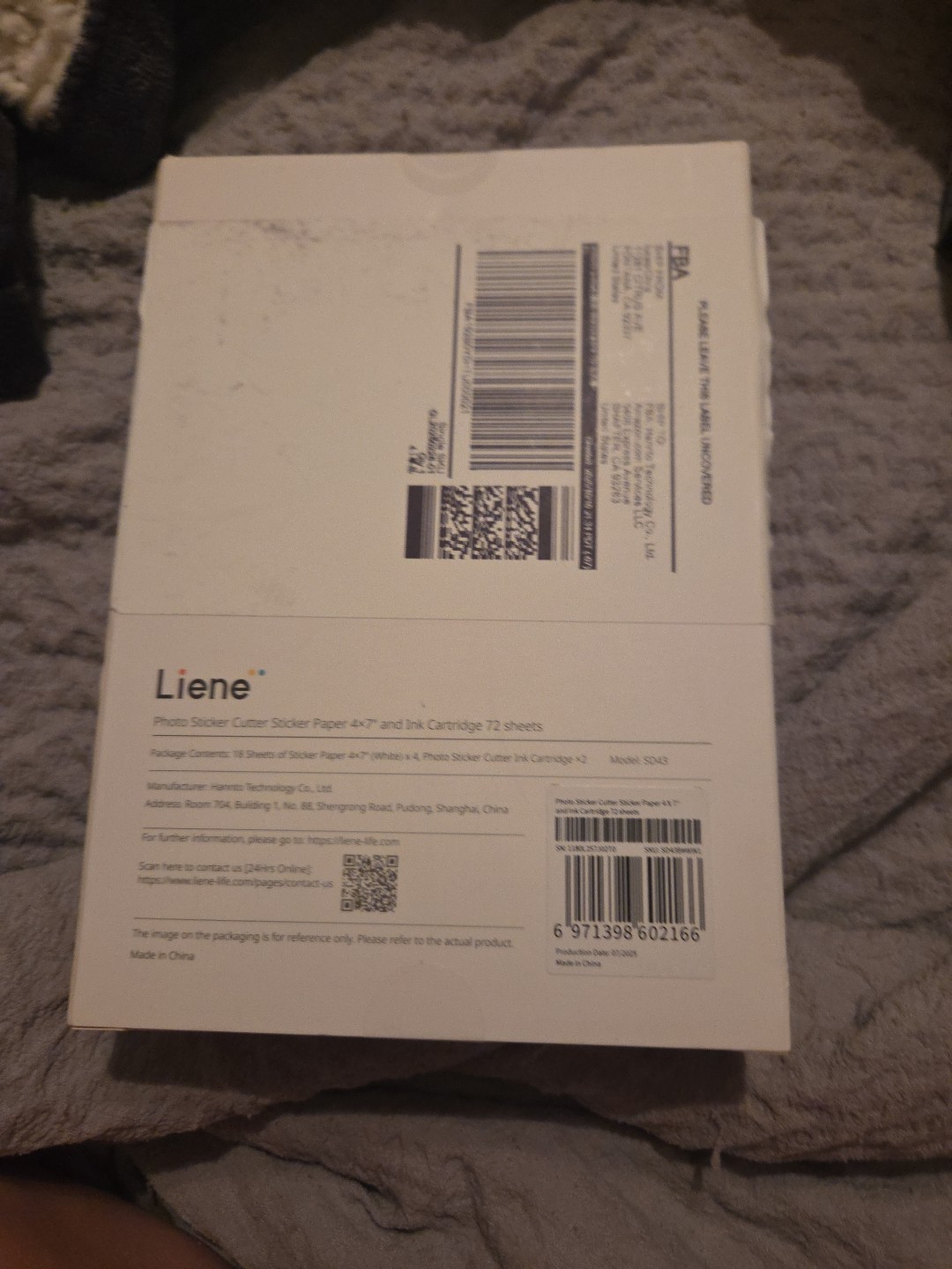 Liene Sticker Paper and Ink Cartridge Refill and 72 sheets photo NIB
