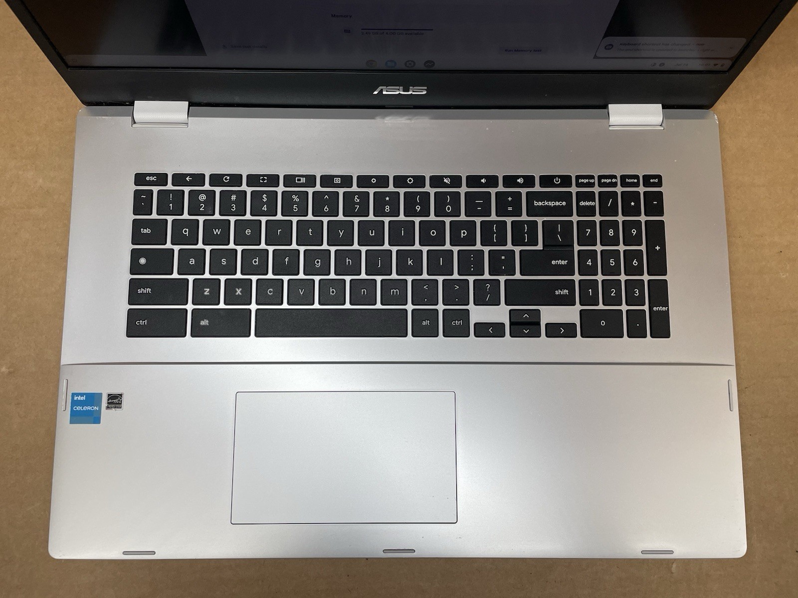 ASUS CXB170CK 17.3″ Chromebook Celeron N4500@1.10GHz 4GB 64GB Chrome OS