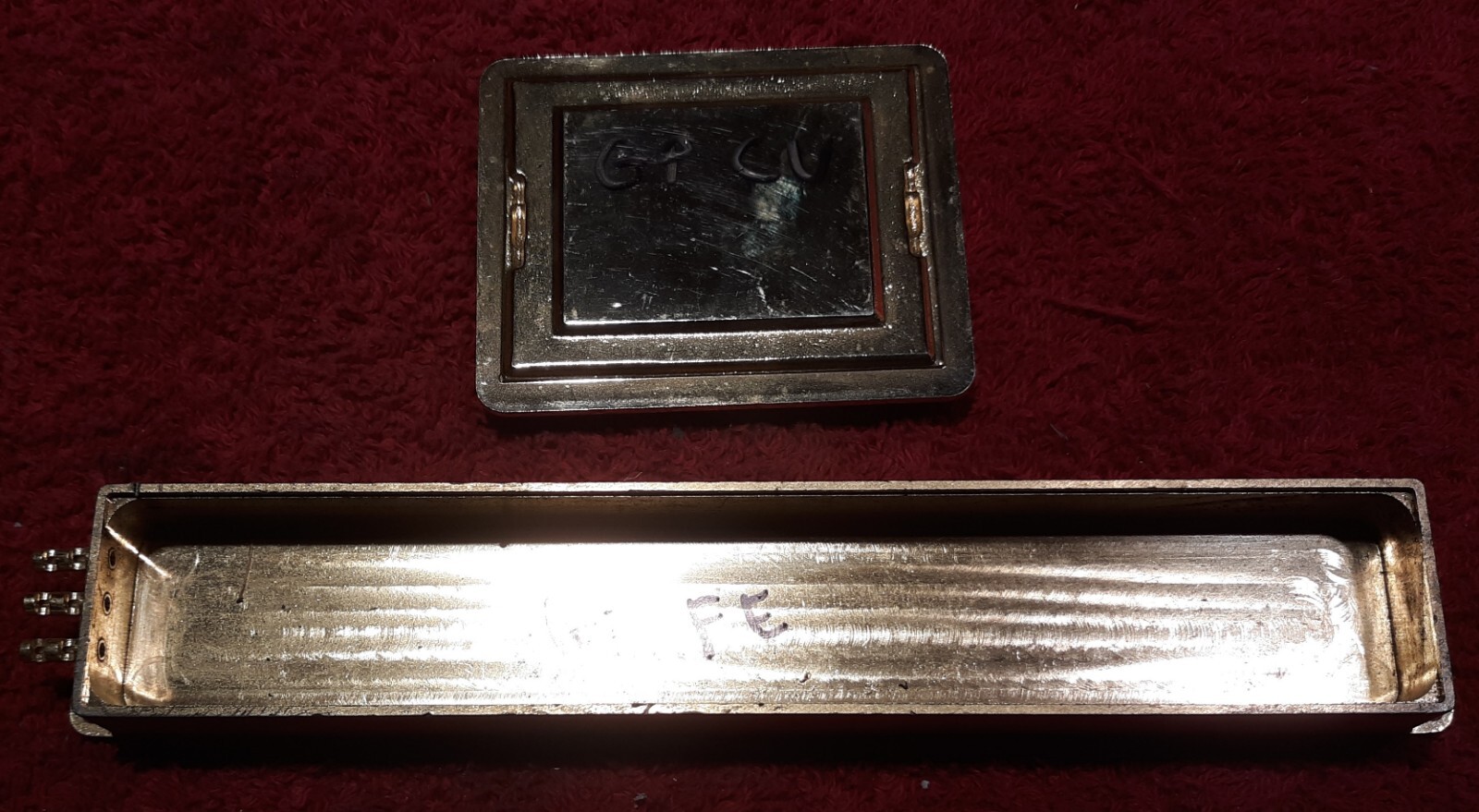 5.375 Lb. Lot Gold Plated Aluminum, Iron, Copper & Other Metal Parts.