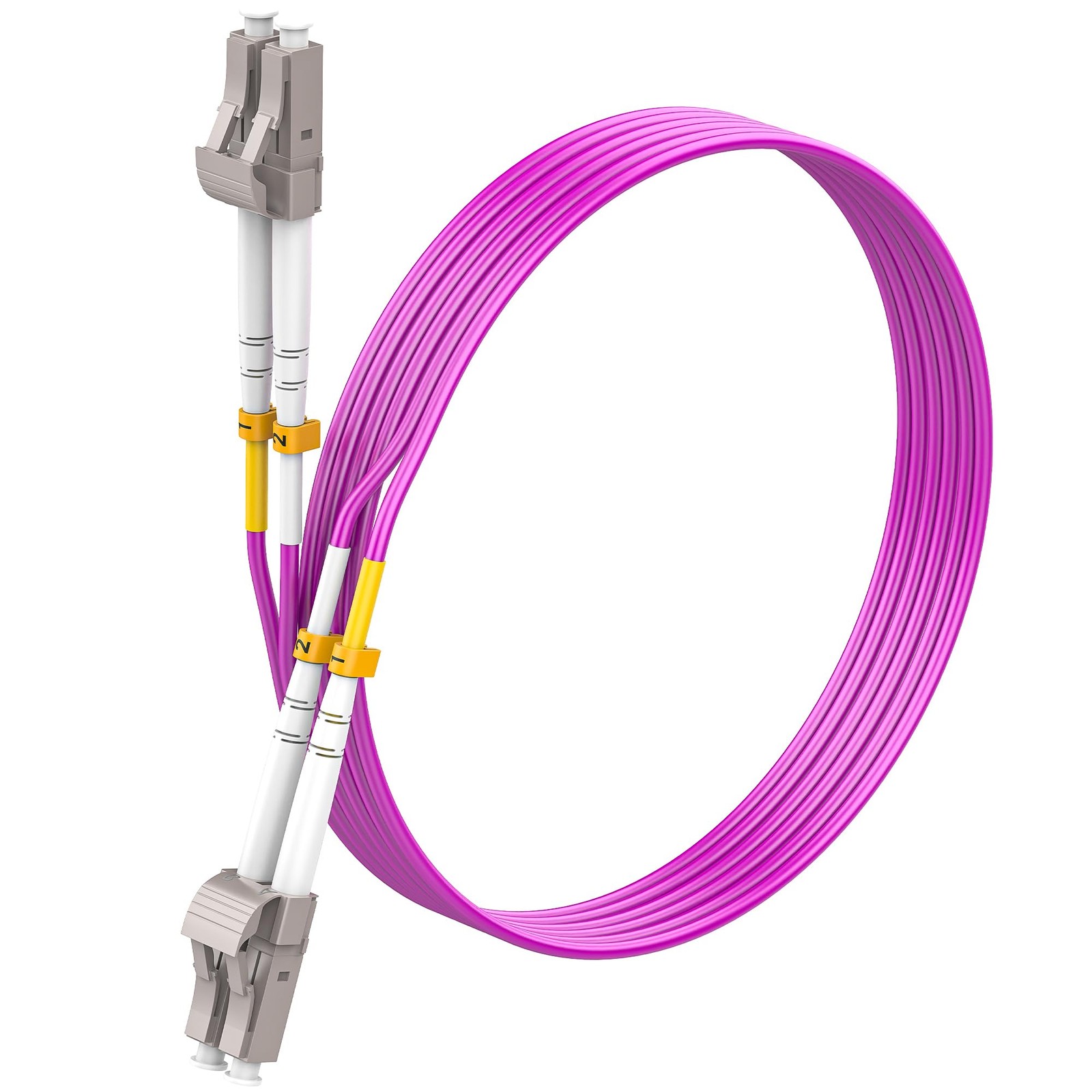SpeedyCables- OM4 LC to LC Fiber Patch Cable 200m/656ft, 40G/100Gb 50/125um