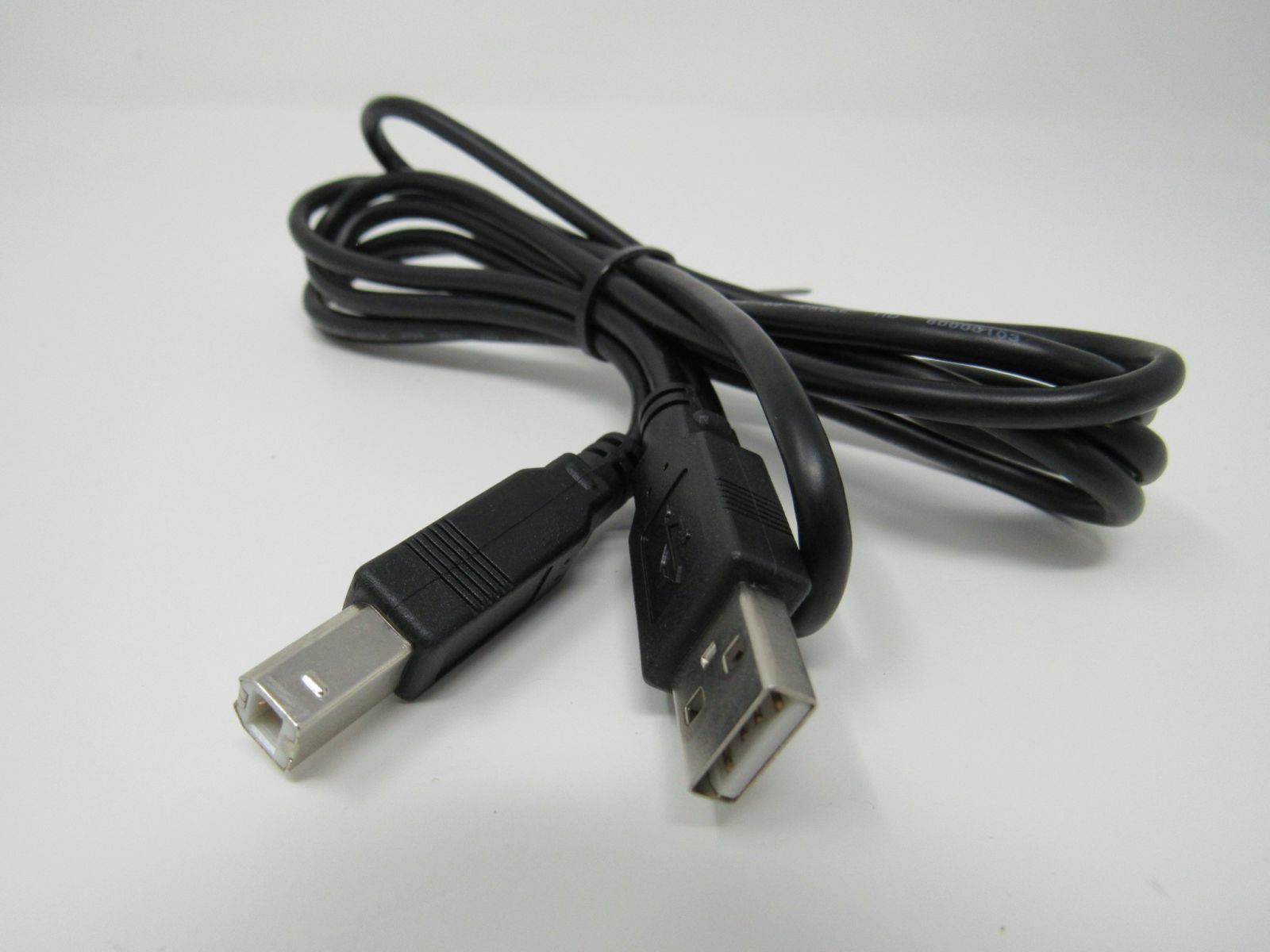 Standard USB A Plug to USB B Plug Cable 5.5 ft Male