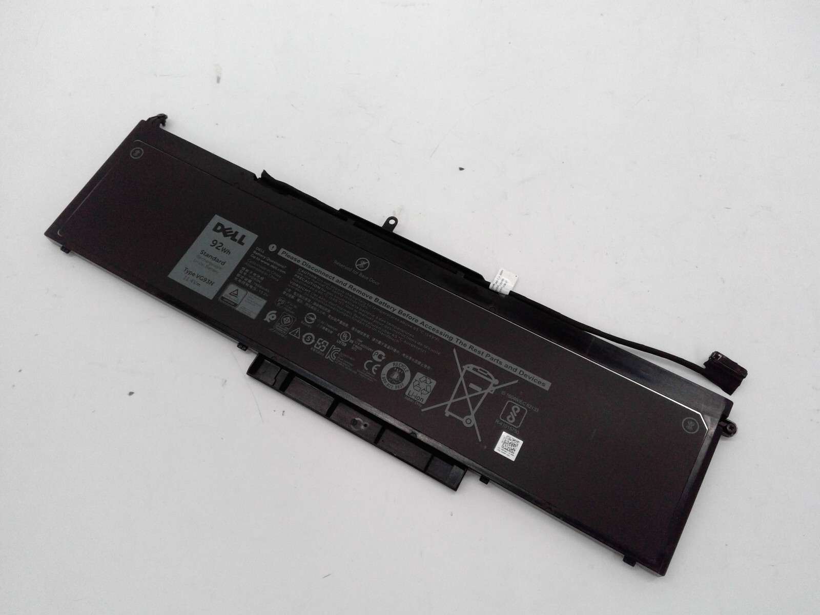 Genuine Dell Precision 3530 Laptop Battery 92Wh 11.4V 7666mAh VG93N WFWKK