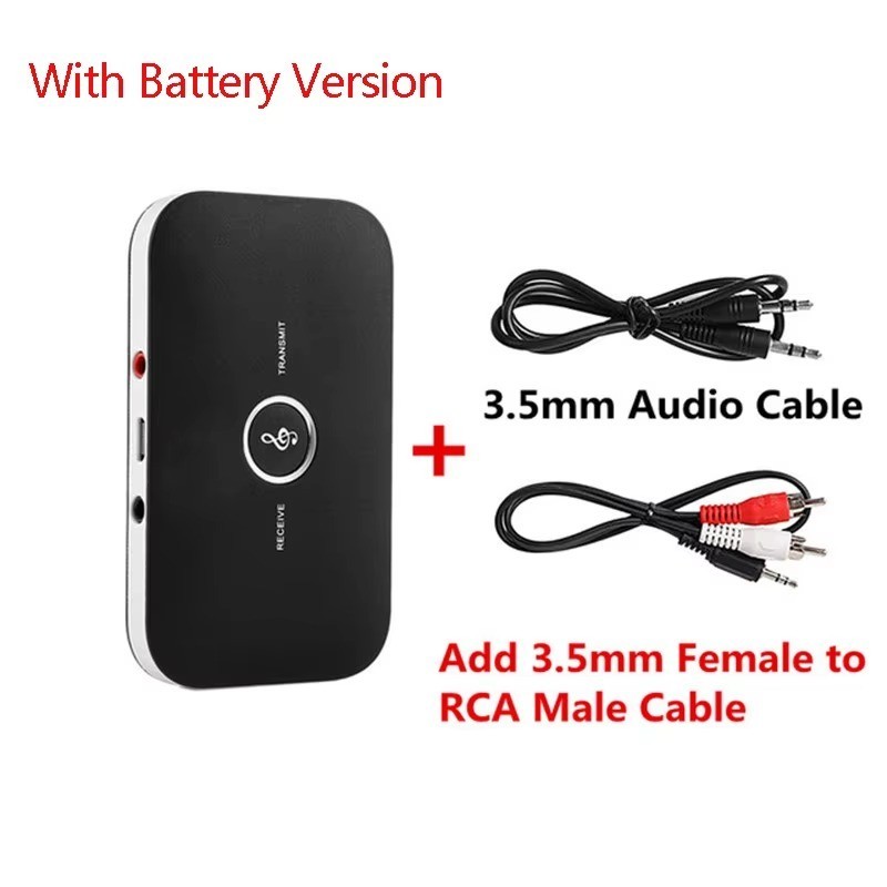 Bluetooth 5.0 Transmitter Receiver 3.5mm AUX RCA TV Home Stereo Audio Adapter