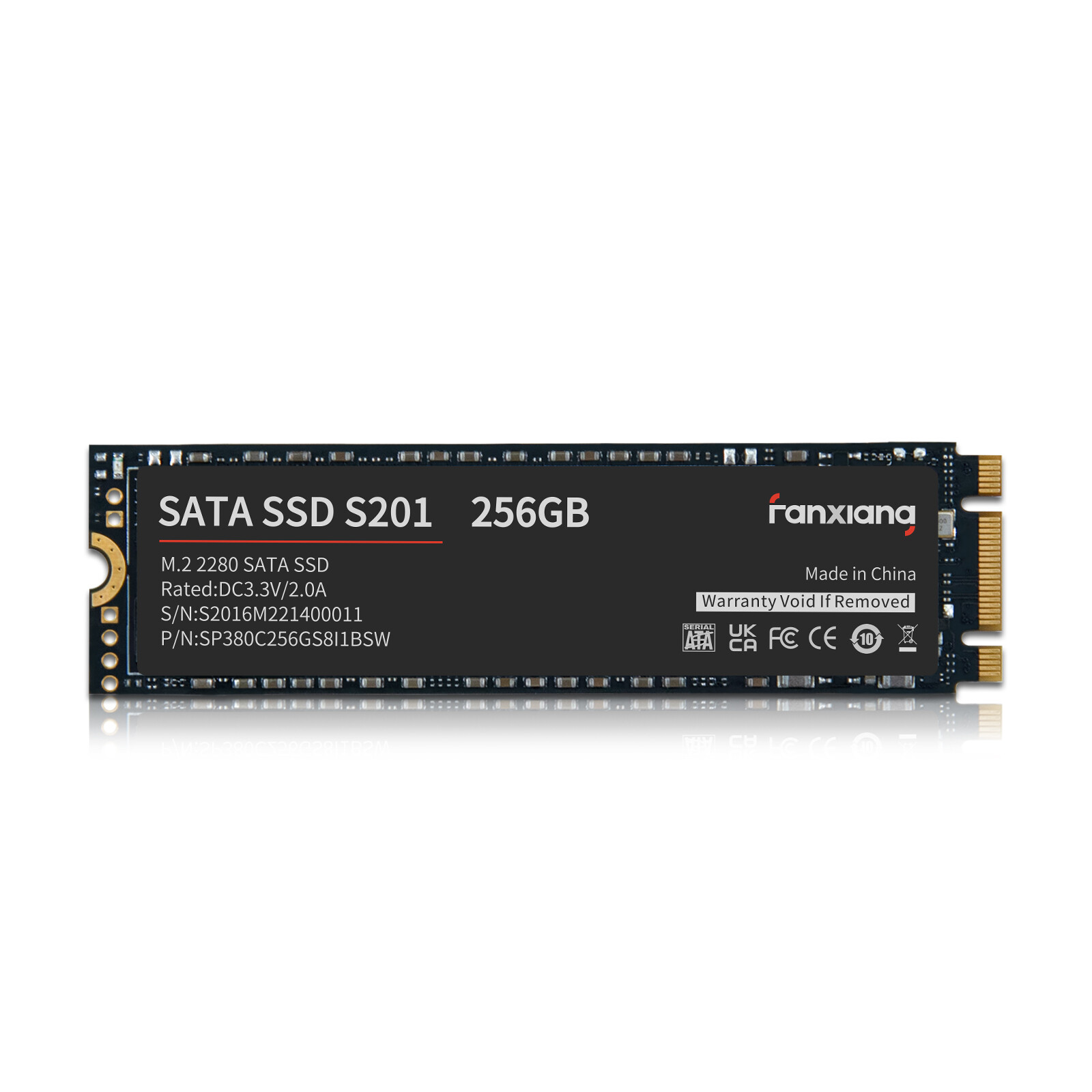 Fanxiang M.2 SATA SSD 256GB 512GB 1TB 2TB Hard Drive W/SLC Cache 3D TLC Lot
