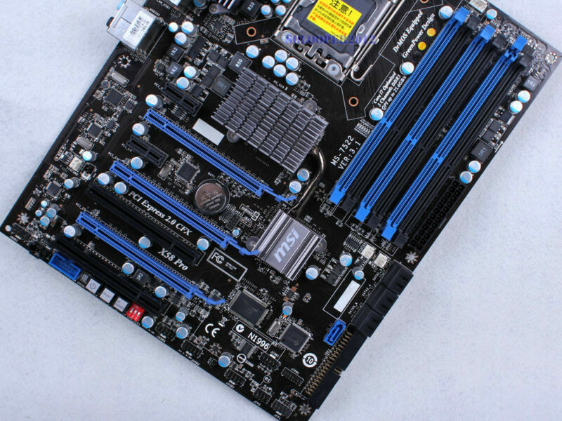MSI X58 PRO-E X58 PRO Motherboard LGA 1366/Socket B MS-7522 DDR3 Intel X58