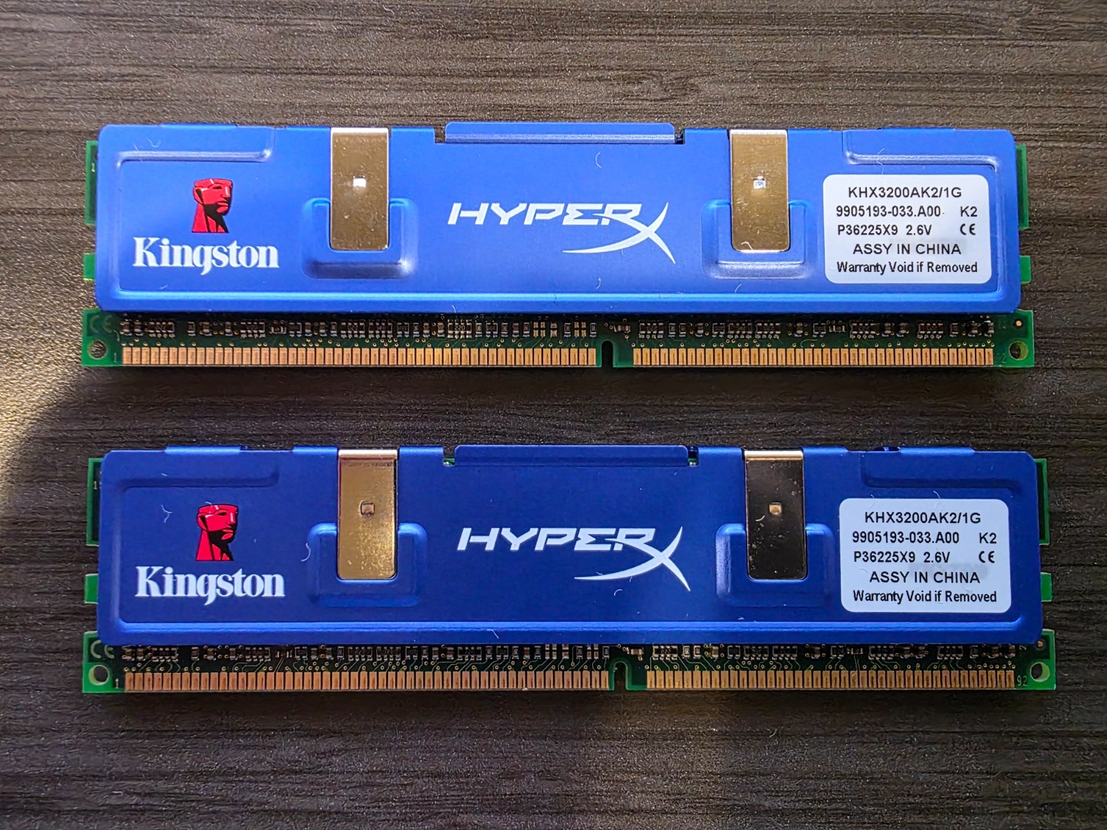 Kingston HyperX 2GB (2x1GB) DDR-400 PC-3200 RAM Kit KHX3200AK2/1G