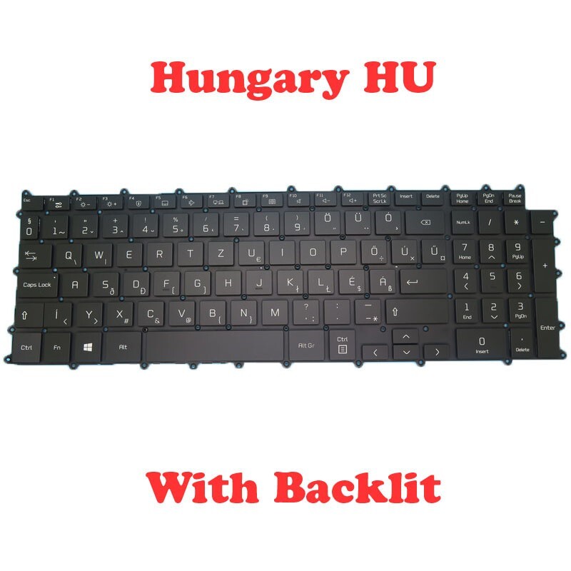 Backlit Keyboard For LG 17Z90P 17Z95P 17Z90P-G 17Z90P-K 17Z90P-N Hungary Black