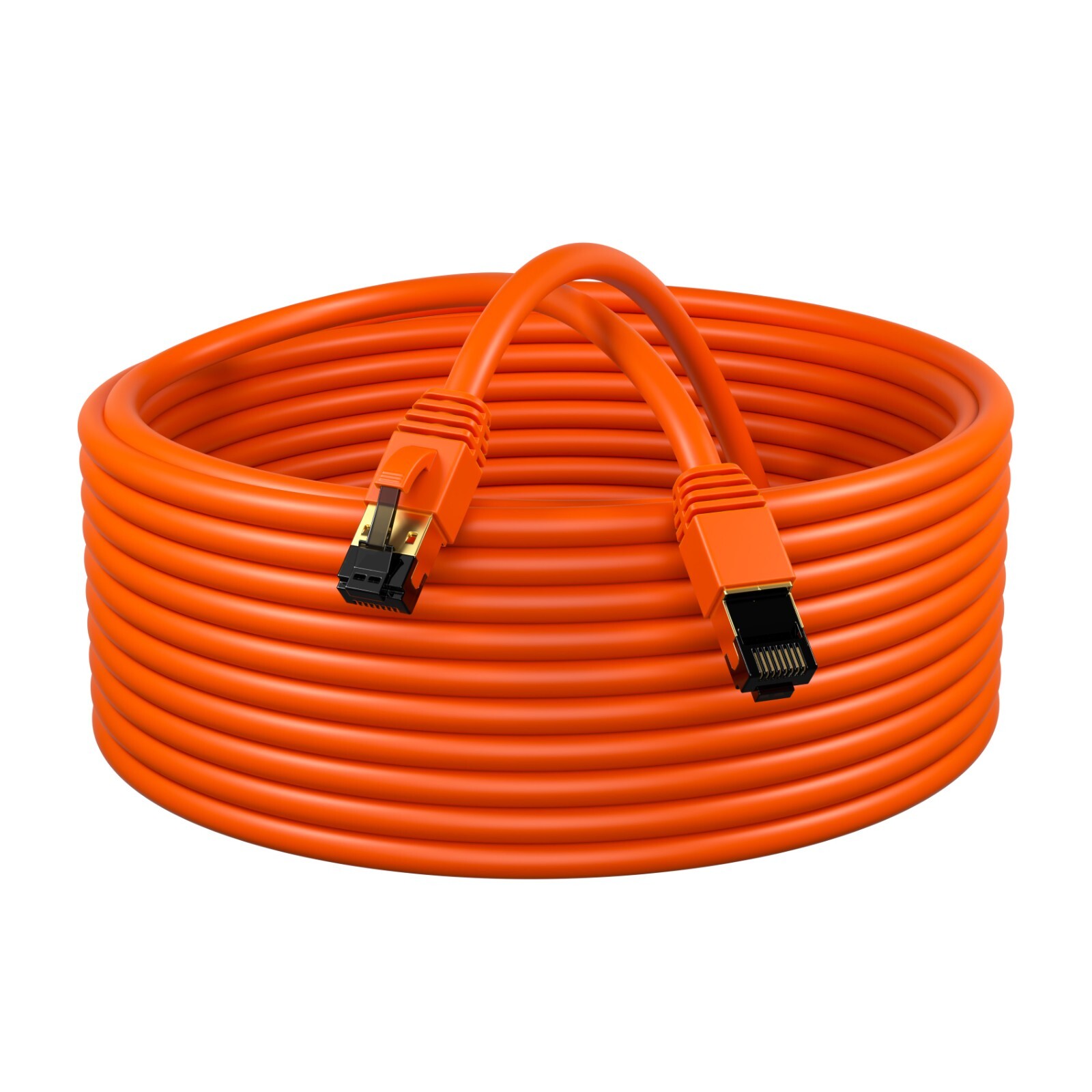 Cat 8 Ethernet Cable Orange RJ45 Network UTP Lan Cable Patch Cord SFTP 26AWG Lot