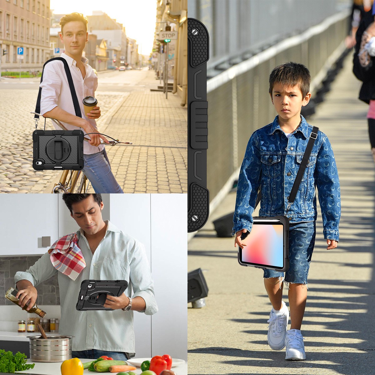Heavy Duty Shockproof Stand Case Cover For iPad 9th/8th/7th/6th/5th Generation