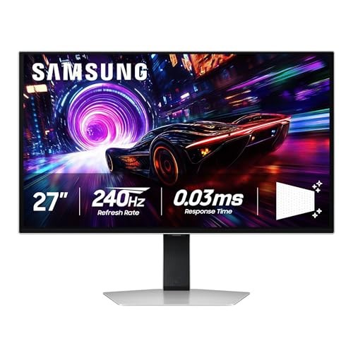 SAMSUNG 27″ ODYSSEY OLED G8 G81SF 4K UHD 240HZ 0.03MS AMD MONITOR – SILVER