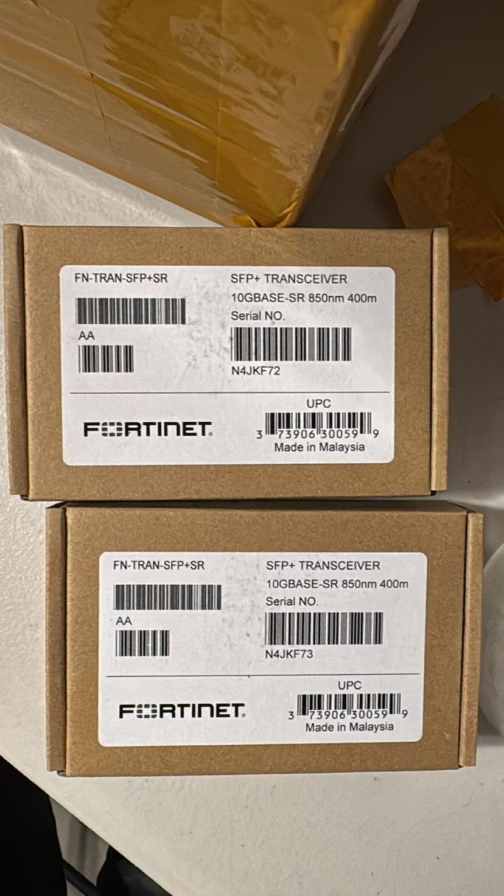 New Fortinet FN-TRAN-SFP+SR 10GE SFP+ shortrange 550m transceiver
