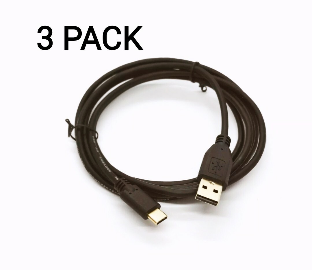 3 pack 6ft USB-3.1 Type-C Male to USB-2.0 Type-A Male Cable