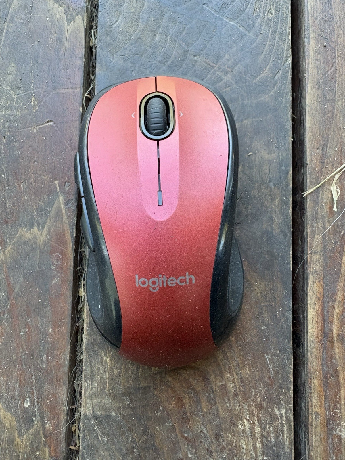 Logitech M510 Wireless Optical Mouse Red Untested