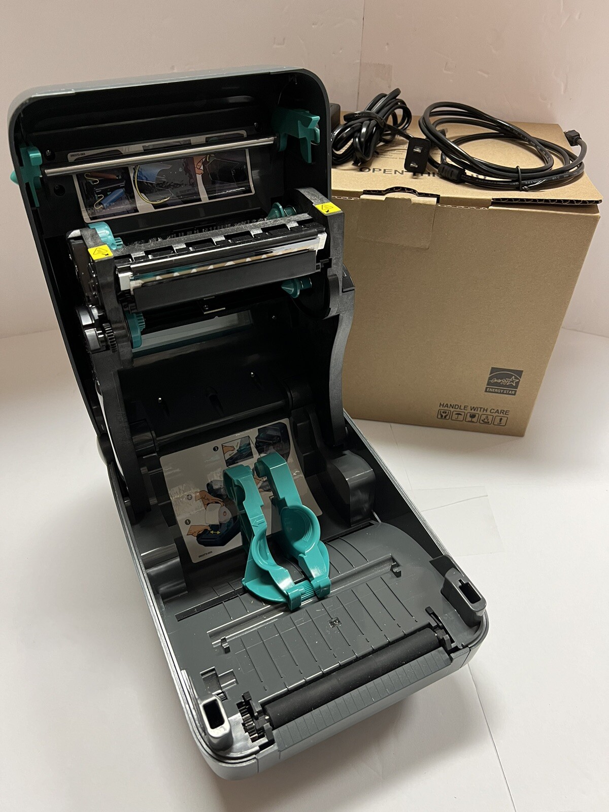 Zebra GX430T Thermal Transfer Barcode Label Printer 300 dpi USB Ethernet Serial