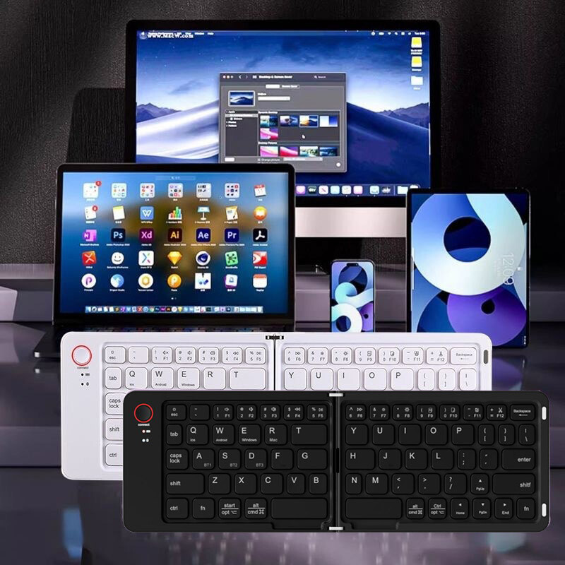 Foldable Wireless Bluetooth Keyboard For Android iOS PC Phone Tablet Universal