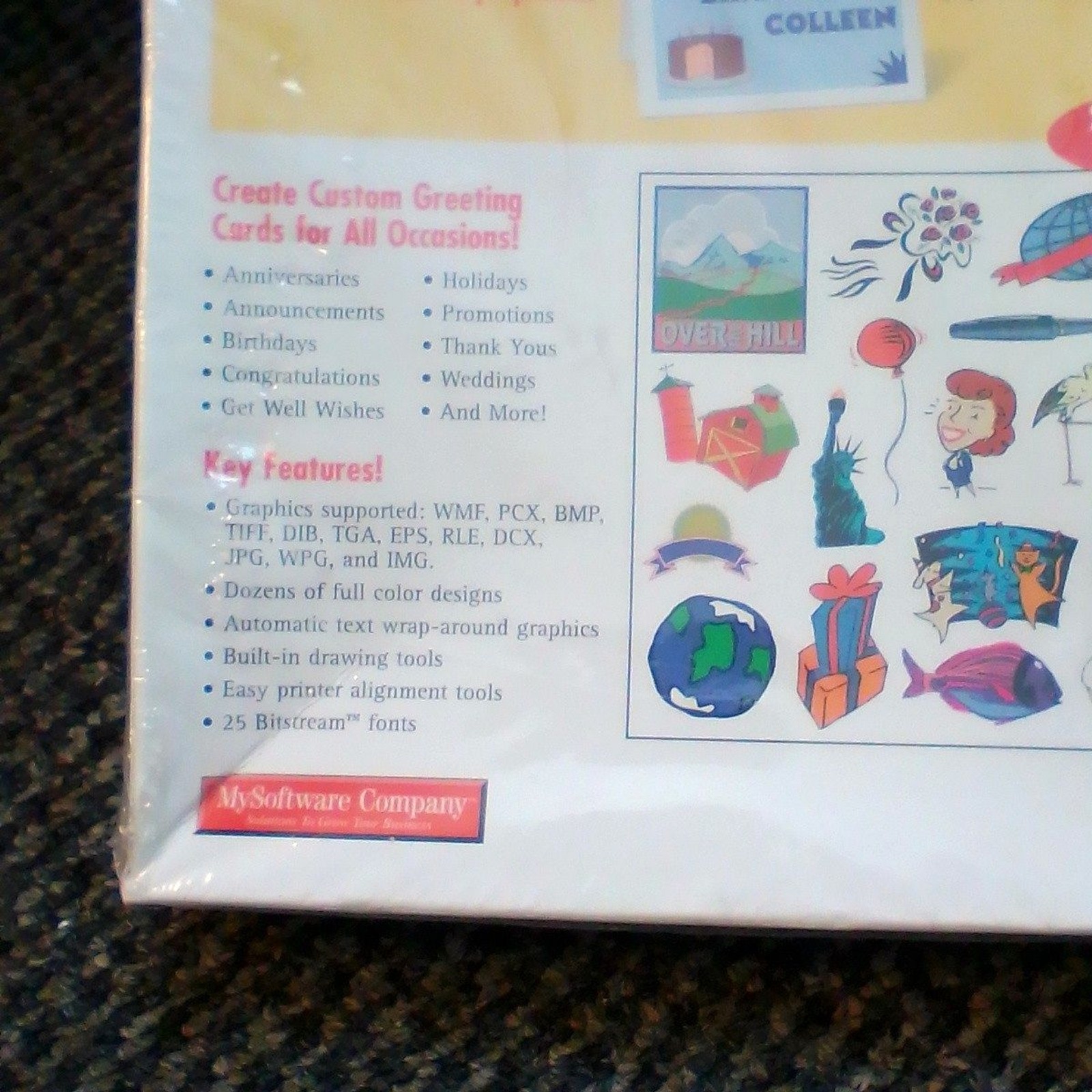 ​PROVENTURE GREETING CARDS PC WINDOWS CD SOFTWARE NEW SEALED VINTAGE CLIPART DIS