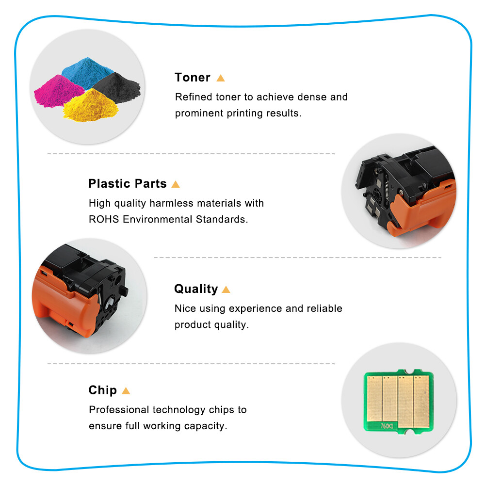 Compatible for Samsung CLT-K504S 504S Toner SL-C1860FW SL-C1810W CLX4195FW Lot
