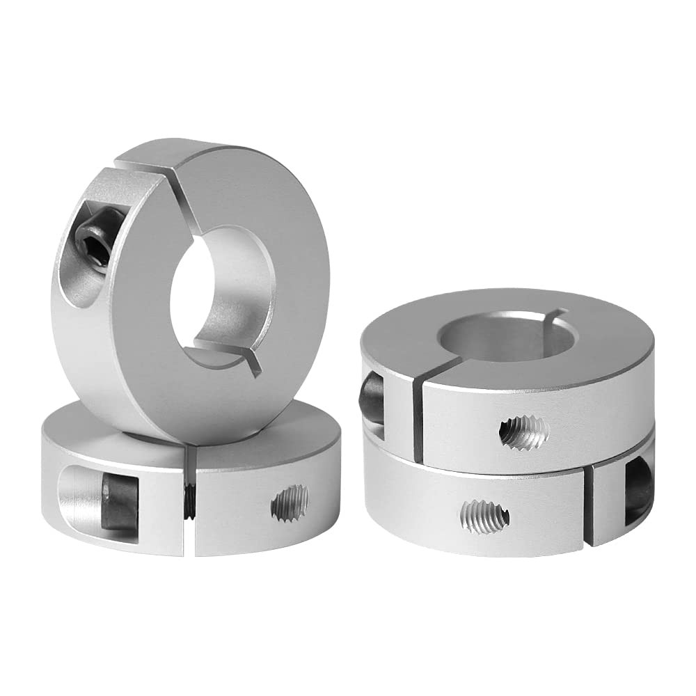 4 PCS Shaft Collar 45mm Bore H7 80mm OD 22mm Thick Aluminum Anodized