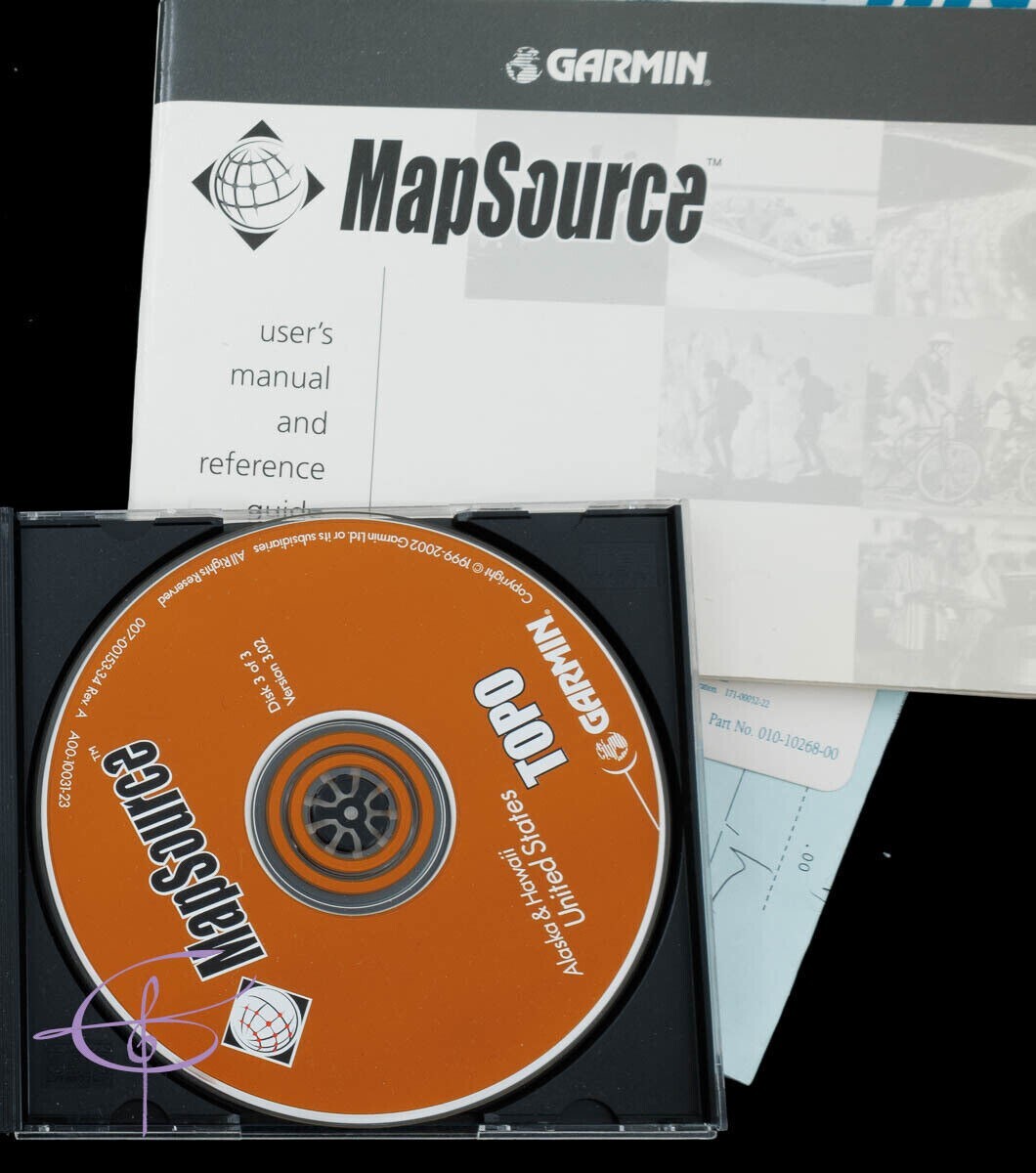 Garmin MapSource United States Topo CD-ROM Maps Windows v 3.02 GPS Navigation