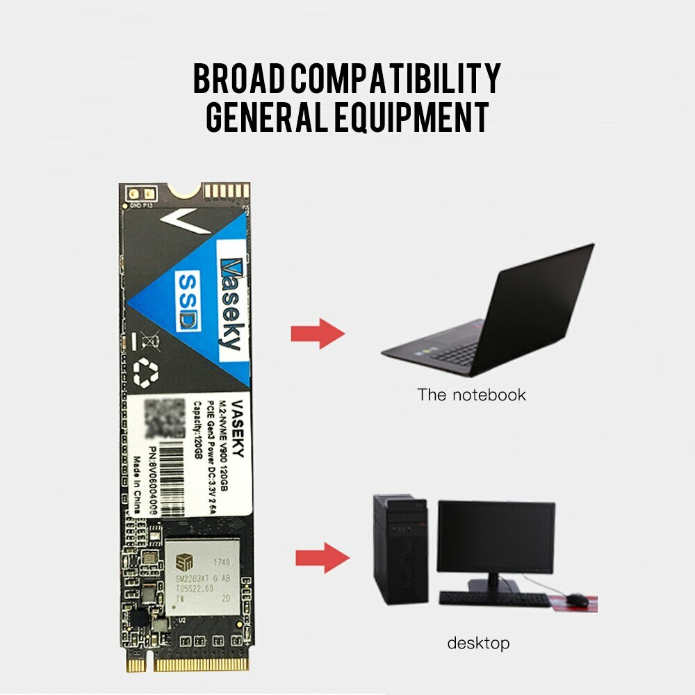 M.2 NVME PCIE Gen3 SSD Hard Drive Disk128GB 240GB 256GB 512GB Solid State Drive
