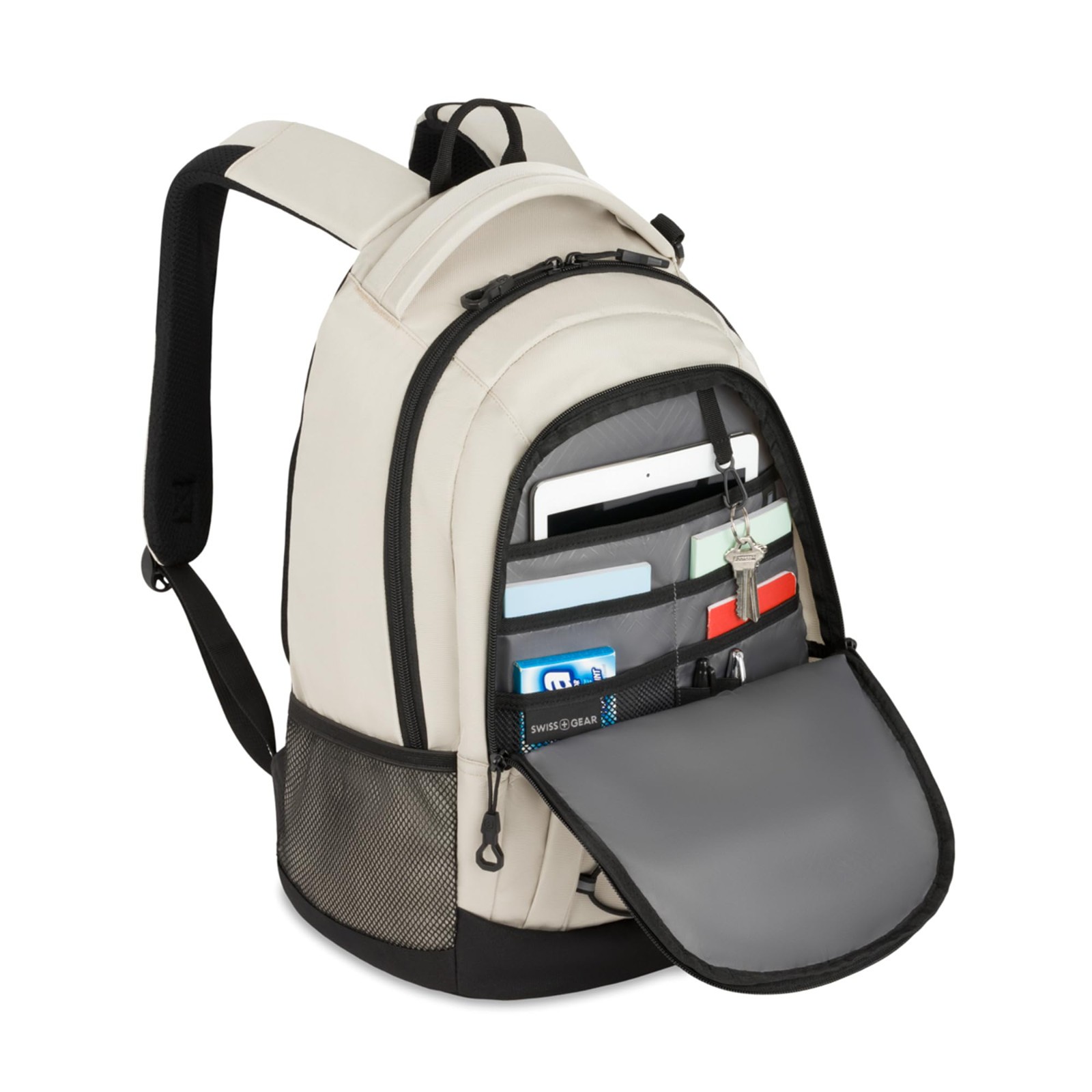 SwissGear 1186 Bungee Core Laptop Backpack 17 inch Cream/Black Special Edition