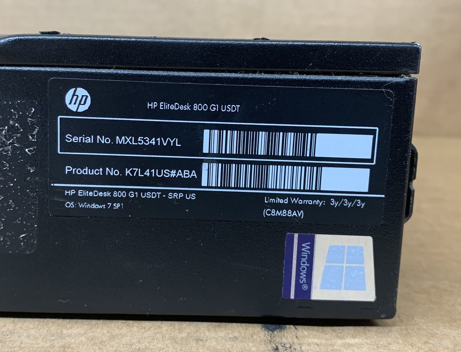 HP EliteDesk 800 G1 USDT Intel Core i5-4570S@3.00GHz 4GB DDR3 RAM 320GB HDD WIN