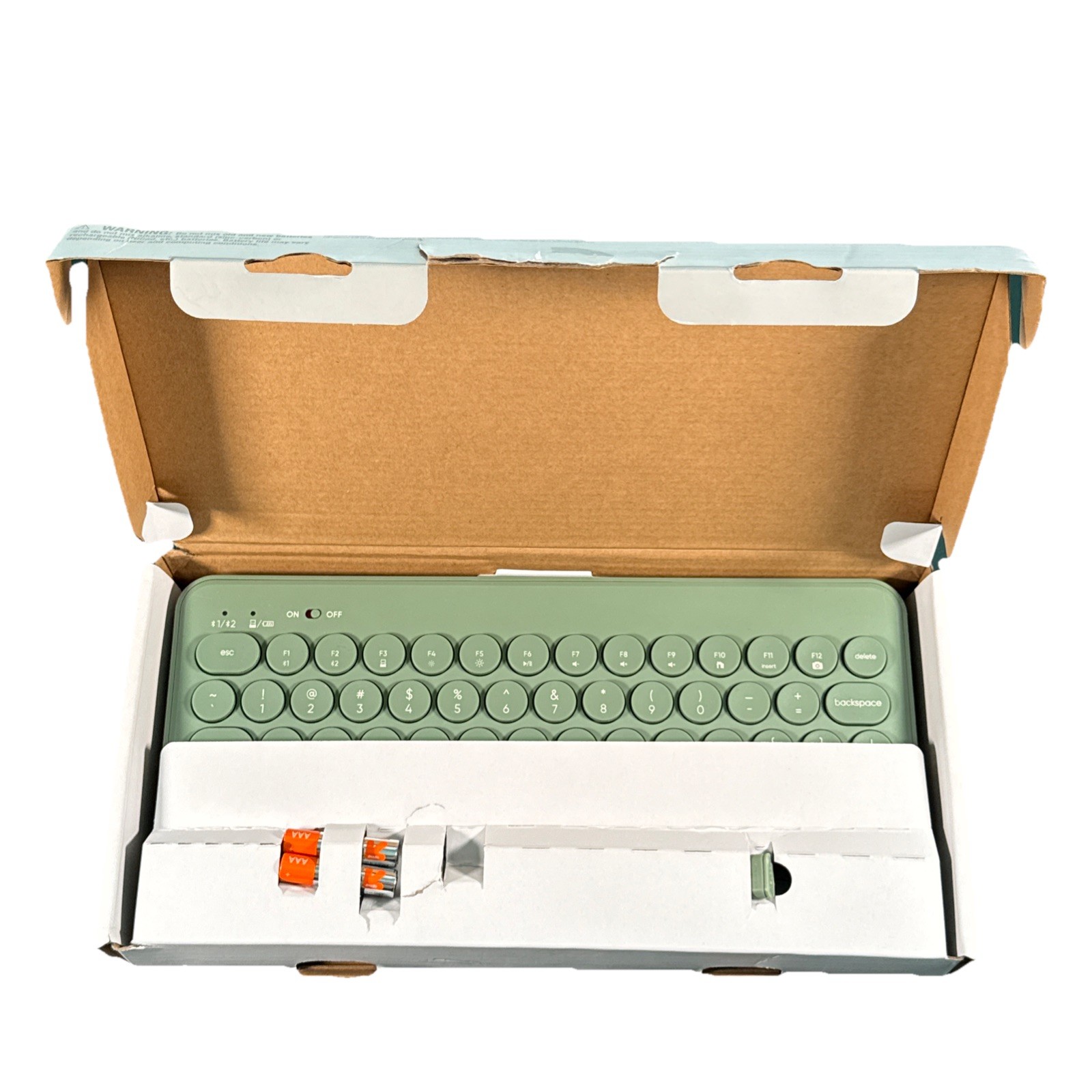 Heyday Compact Wireless Keyboard Green Bluetooth USB QWERTY Open Box