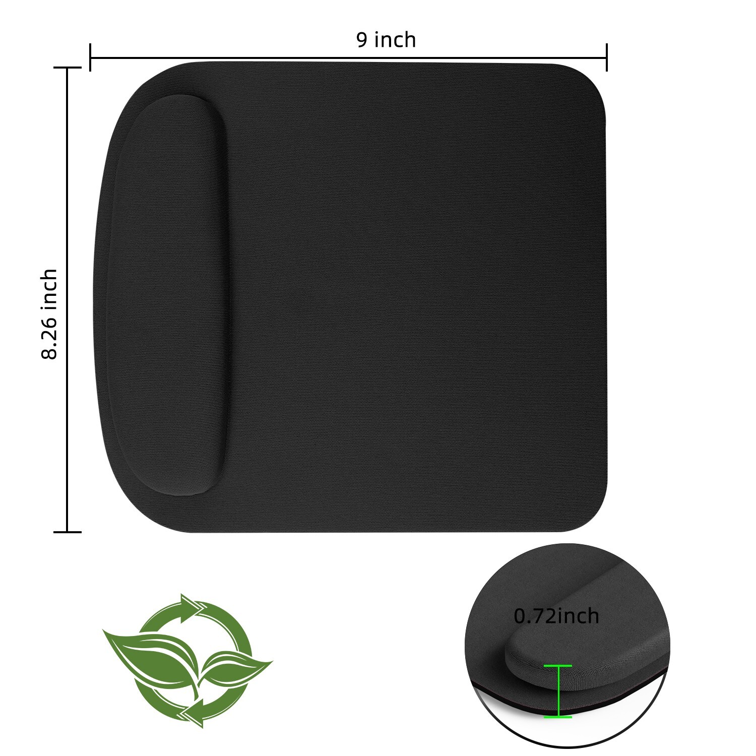 Comfort Mouse Pad – Cushioned Wrist Support, Non-Slip Base for Computer Desk USA