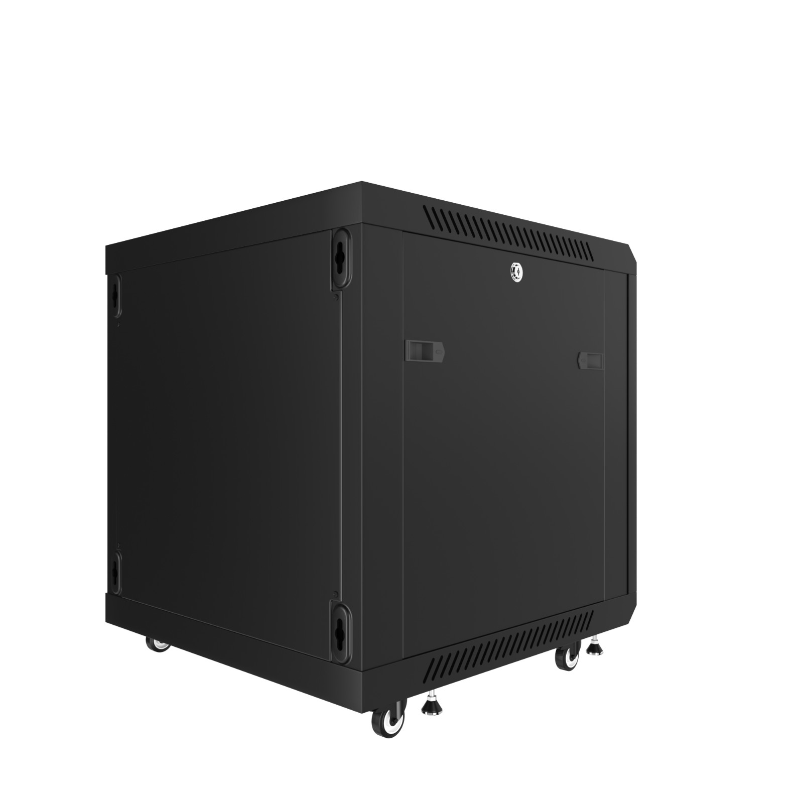 12U Server Rack Locking Network Cabinet Data Enclosure with PDU-Feet-Fan-Shelf