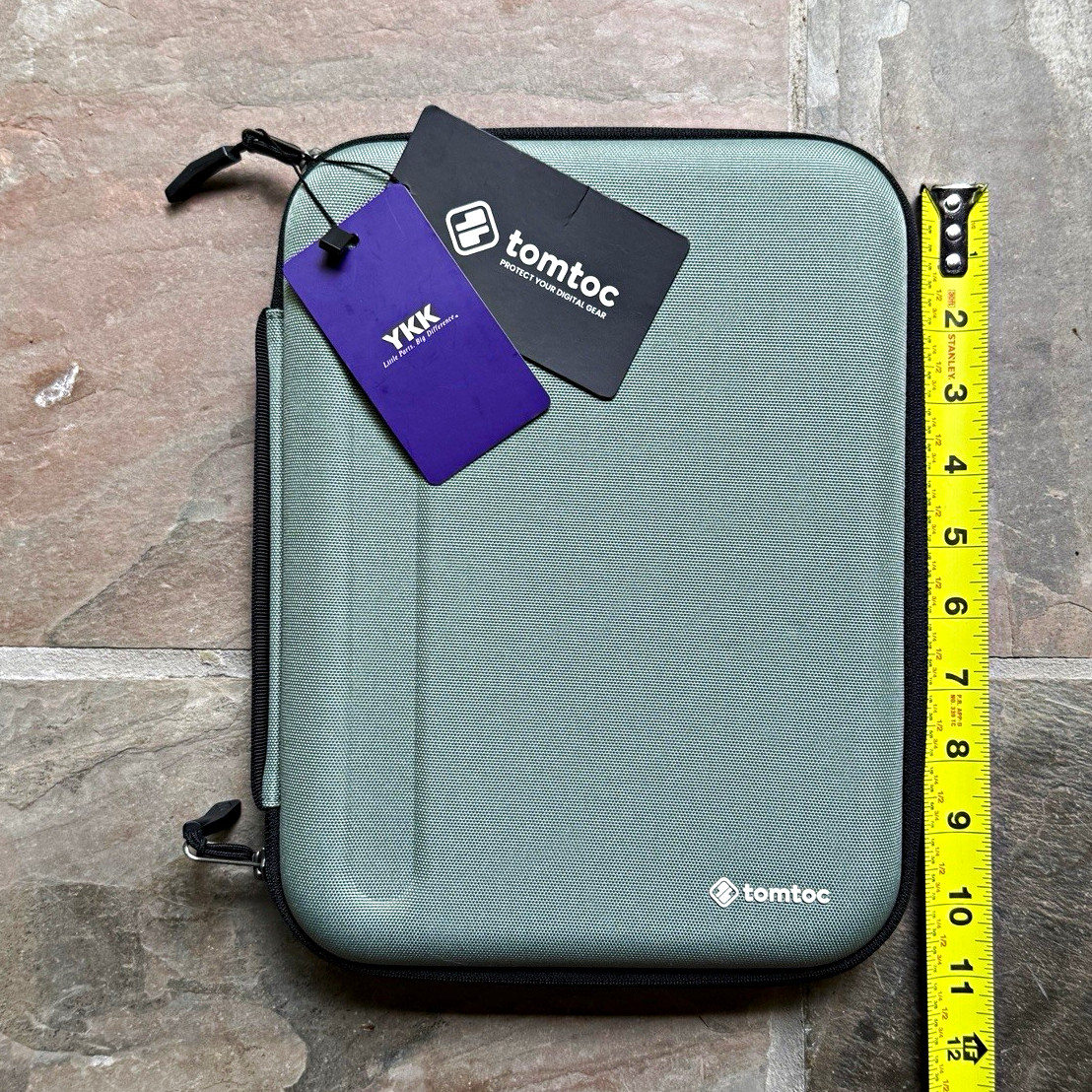 tomtoc 11 inch tablet shell case Zipper Green