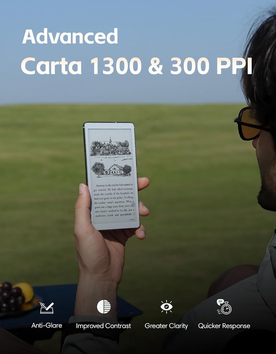 Viwoods AiPaper eReader 6.13″ Carta 1300 E Ink eReader Android 16 300PPI 128GB