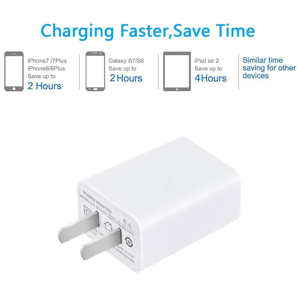 Wholesale USB Wall Charger Block QC Port Cube Plug Power Charging Adapter Brick